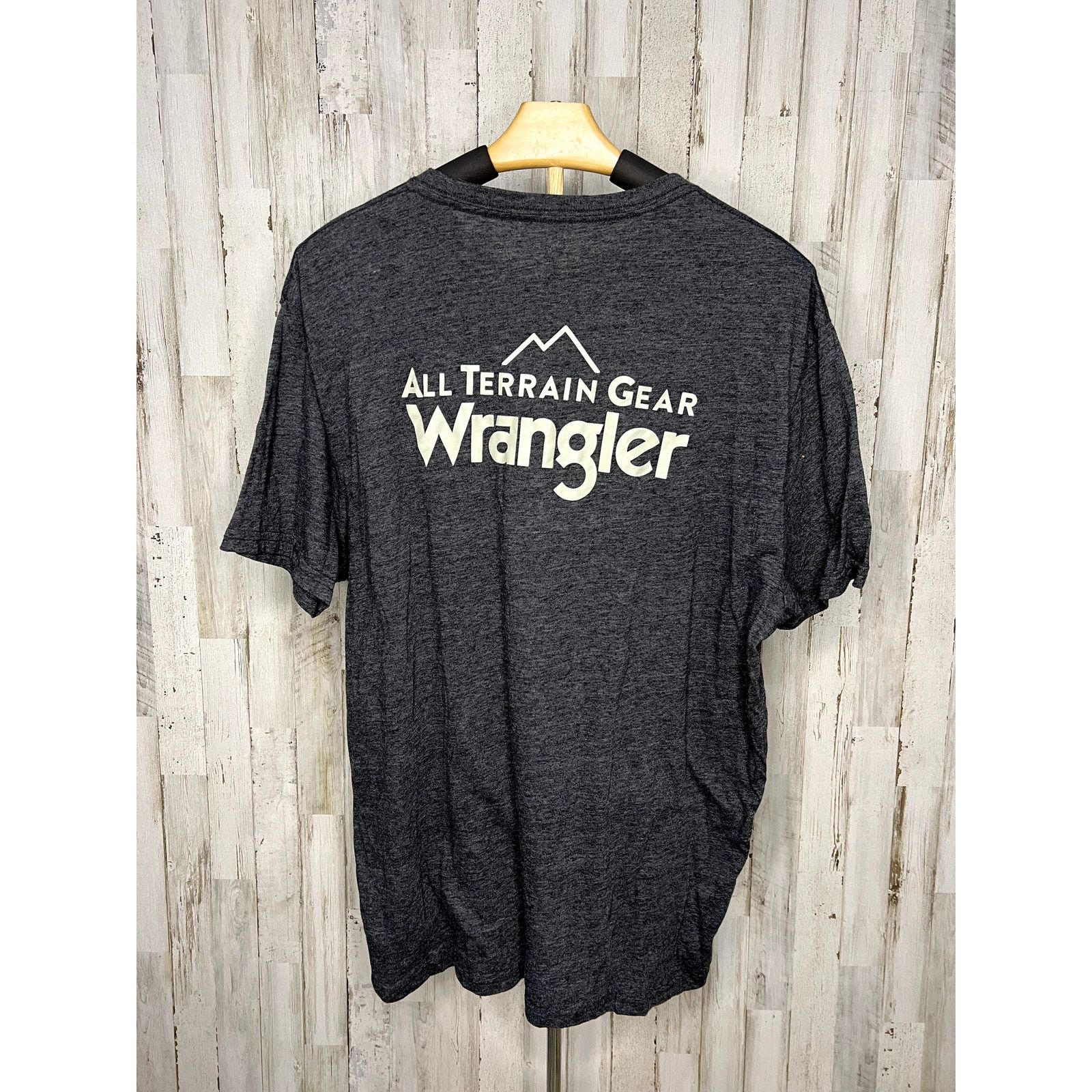 Wrangler Wrangler Men's XL Gray Graphic Print Logo T-Shirt Size US XL / EU 56 / 4 - 4 Thumbnail