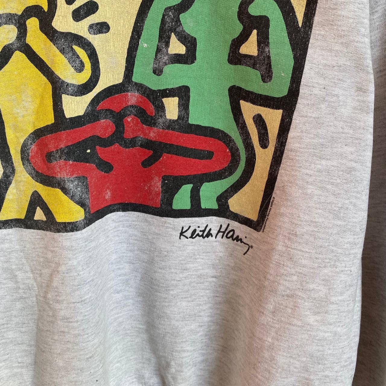 Designer × Keith Haring × Vintage Vintage Keith Haring Big Logo 90’s designer rare sweatshirt Size US M / EU 48-50 / 2 - 3 Thumbnail