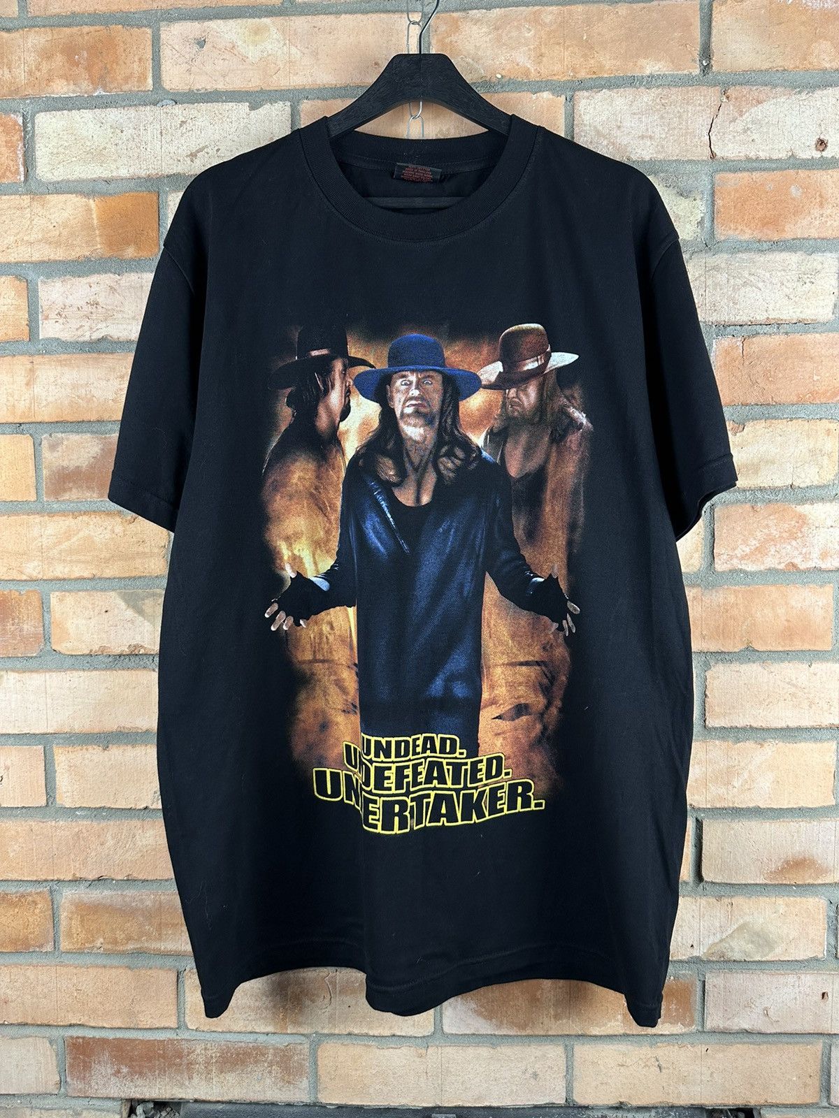 Image of Vintage Wwe Undertaker T-Shirt in Black, Men's (Size XL)