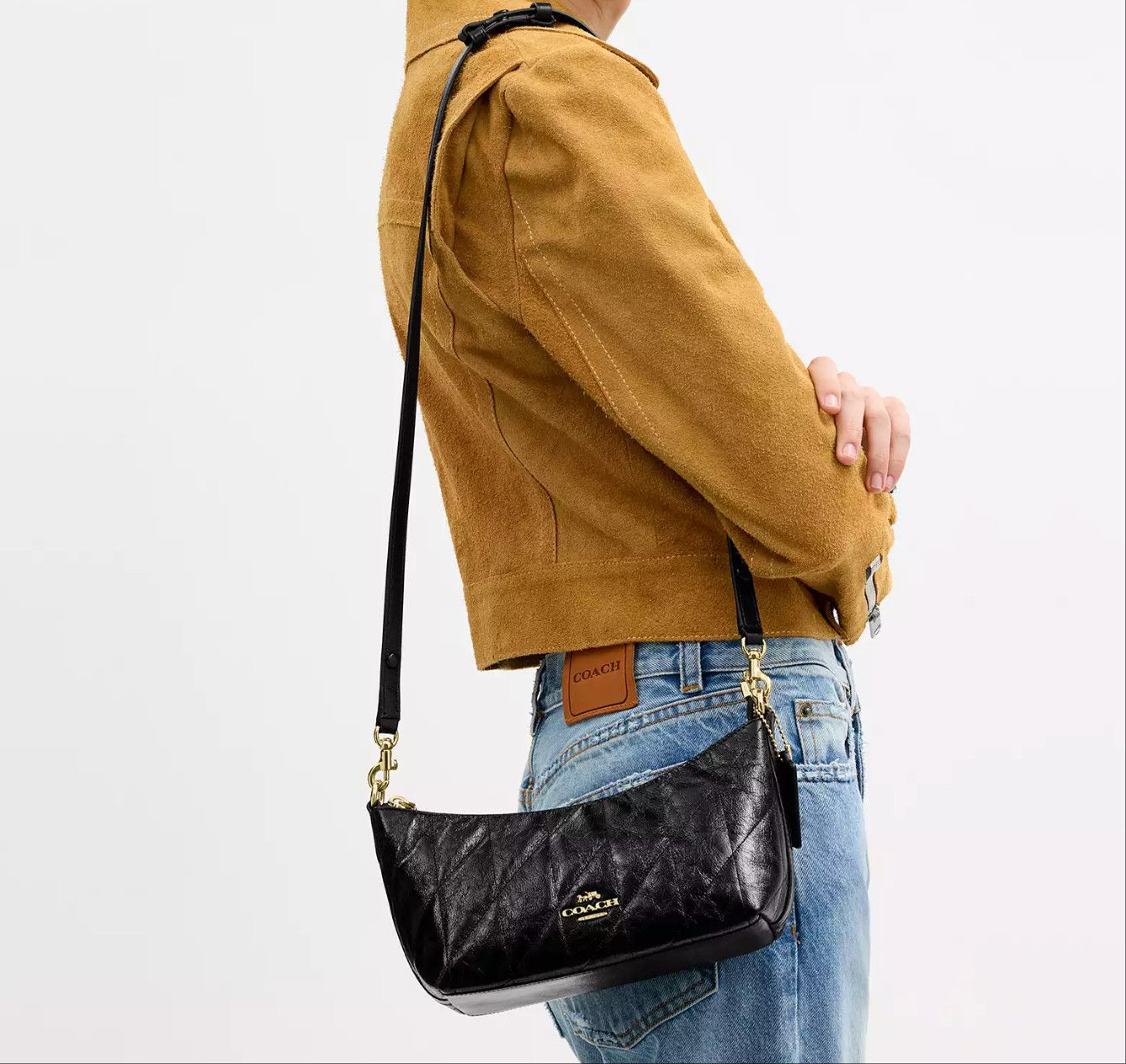Coach Caitlin Shoulder Bag With Quilting CDZ88 Size ONE SIZE - 3 Thumbnail