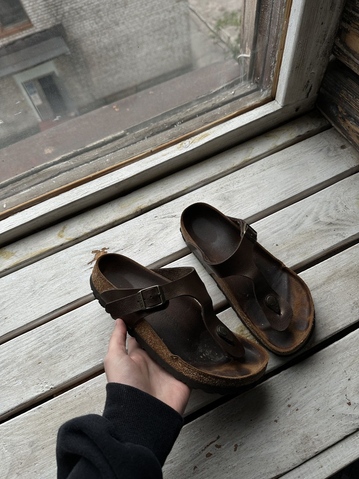 Birkenstock VNTG🚨 BIRKENSTOCK BROWN LUXURY Y2K RARE WOMEN SLIDES Size US 7 / IT 37 - 1 Thumbnail