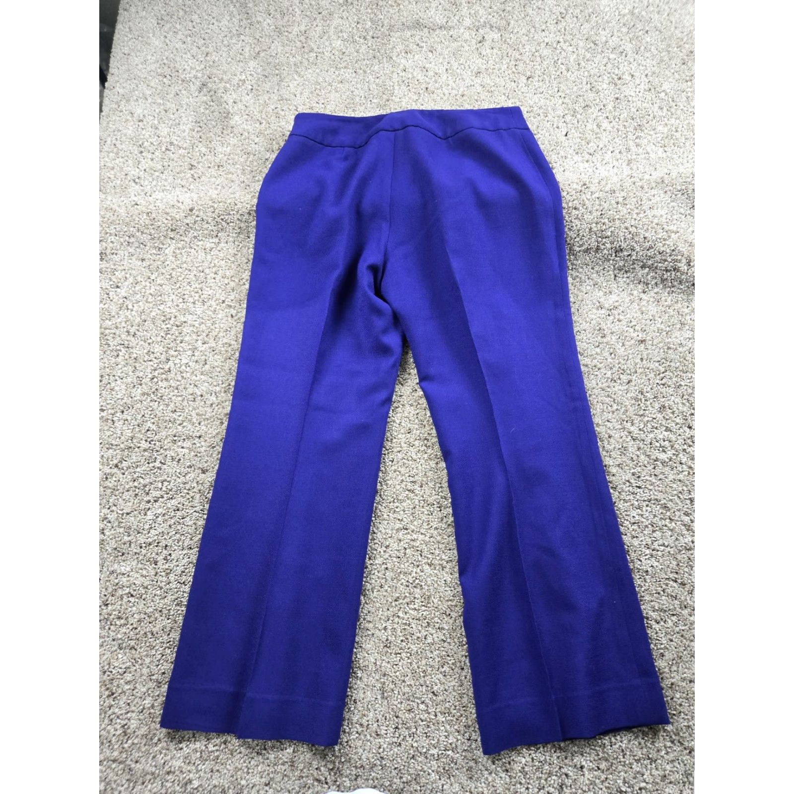 Pendleton VINTAGE Pendleton Dress Pants Womens 14 Petite Purple Wool Straight Leg Made USA Size 36" / US 14 / IT 50 - 4 Thumbnail