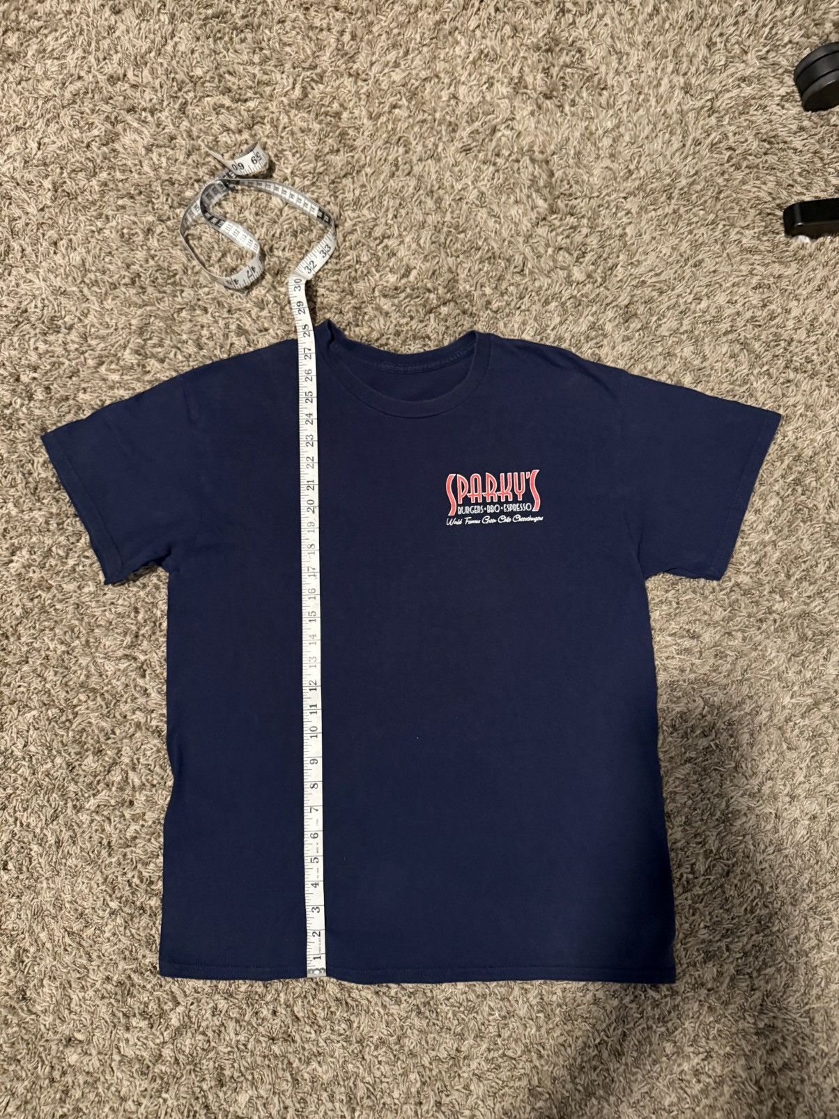Gildan Navy and red Sparkys Tee. Size US M / EU 48-50 / 2 - 1 Thumbnail
