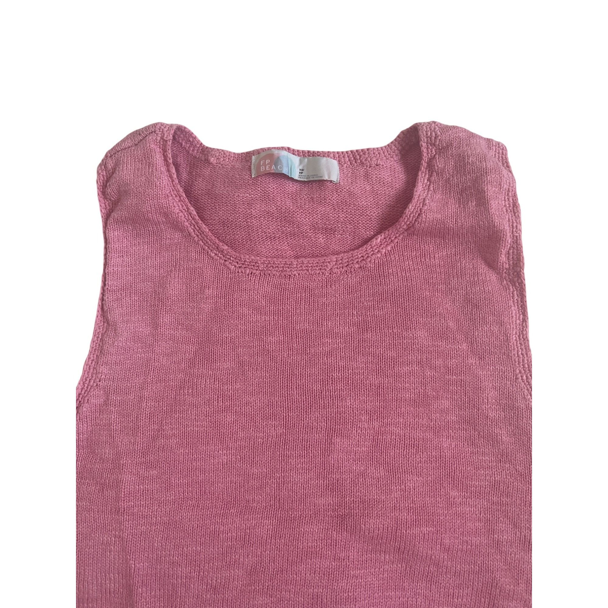 Free People Free People Beach Sweater Tank Pink Size XS / US 0-2 / IT 36-38 - 3 Thumbnail