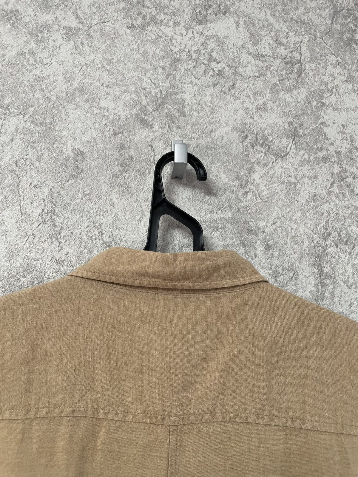 Balmain Balmain Linen/Cotton Brown Short Sleeve Shirt Button Up Size US XL / EU 56 / 4 - 18 Thumbnail