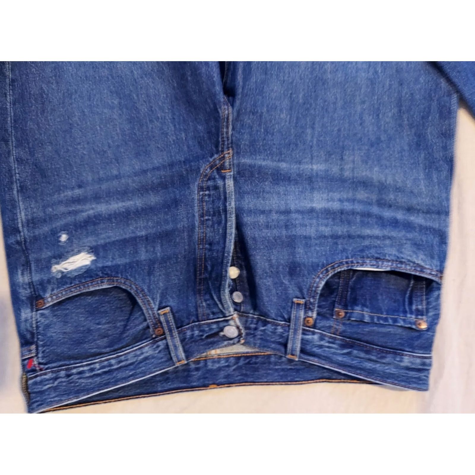 Levi's Mens Levi'S 501 Jeans - 32x28 Classic Straight Denim Pants Button Fit Size US 32 / EU 48 - 6 Thumbnail