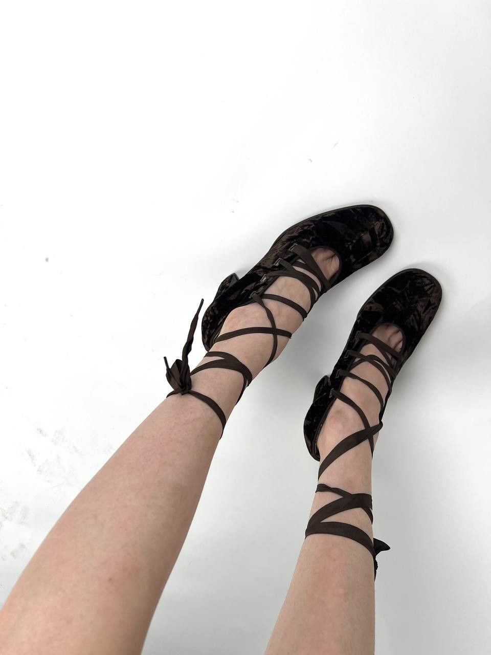 Kenneth Cole Kenneth Cole Lace Up Velvet Heels Size US 9 / IT 39 - 8 Thumbnail