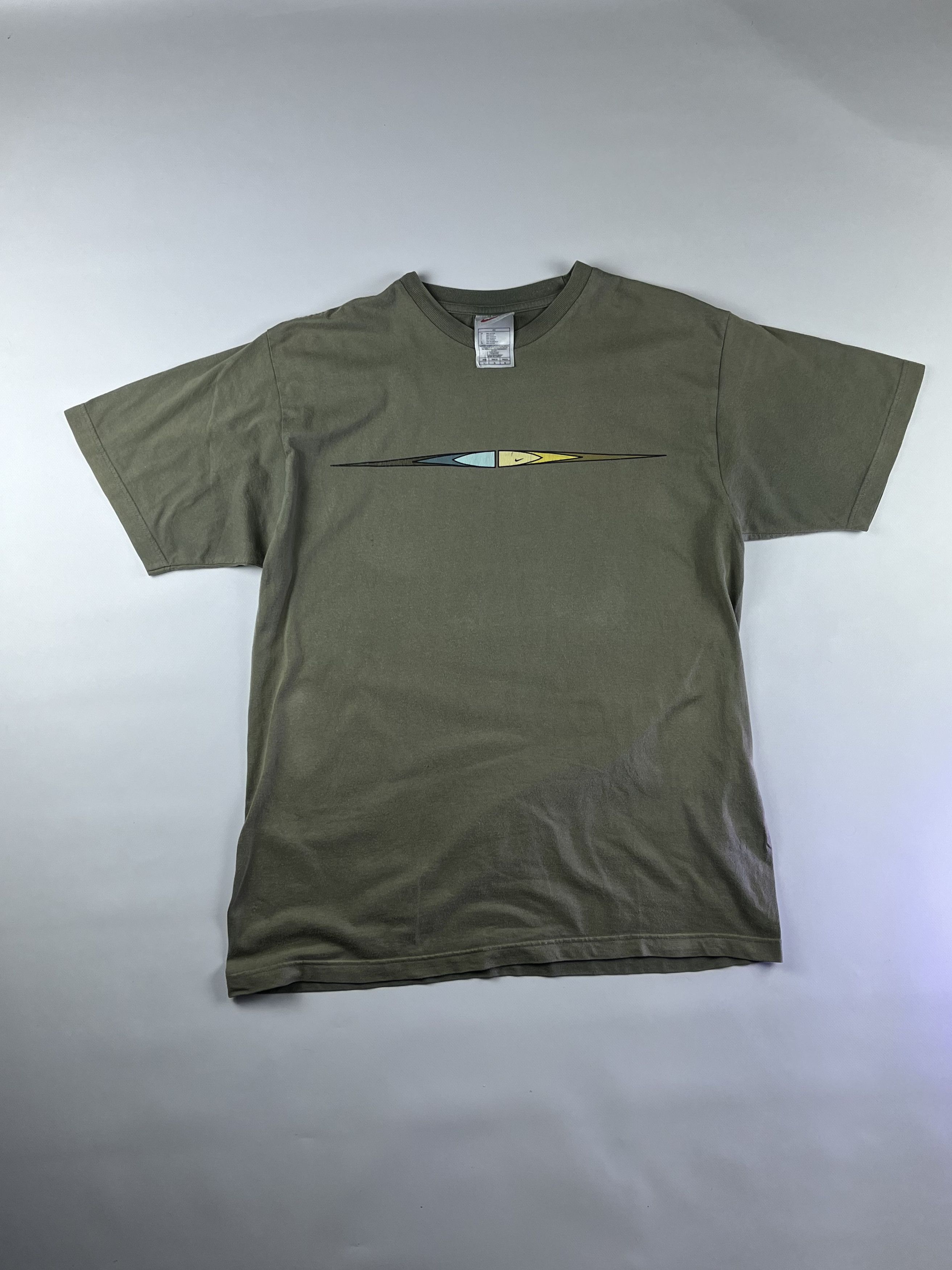Nike × Vintage Very Rare! Nike 90's Center Logo T-Shirt Size US L / EU 52-54 / 3 - 2 Thumbnail