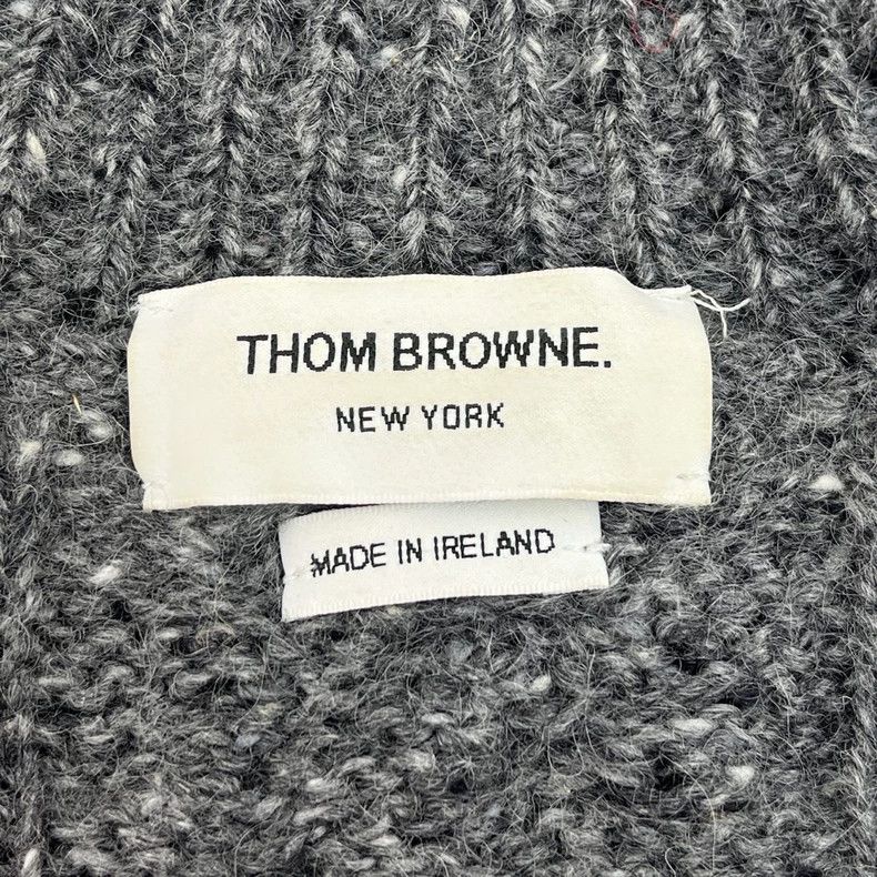 Thom Browne Thom Browne Size 1Floral GRAY CLASSIC LOGO WOOL turtleneck Size US S / EU 44-46 / 1 - 5 Thumbnail