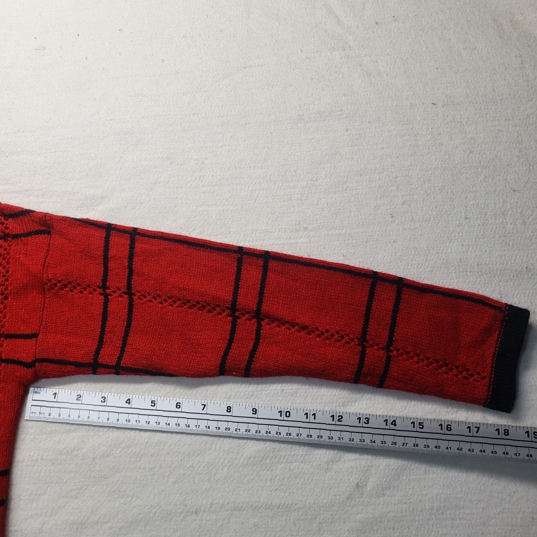 Vintage Hannah Red Knit Sweater Pullover Long Sleeve Women L Adult Bell Sleeve Round Neck Casual Knit Style Pullover Winter Fall Size L / US 10 / IT 46 - 5 Thumbnail