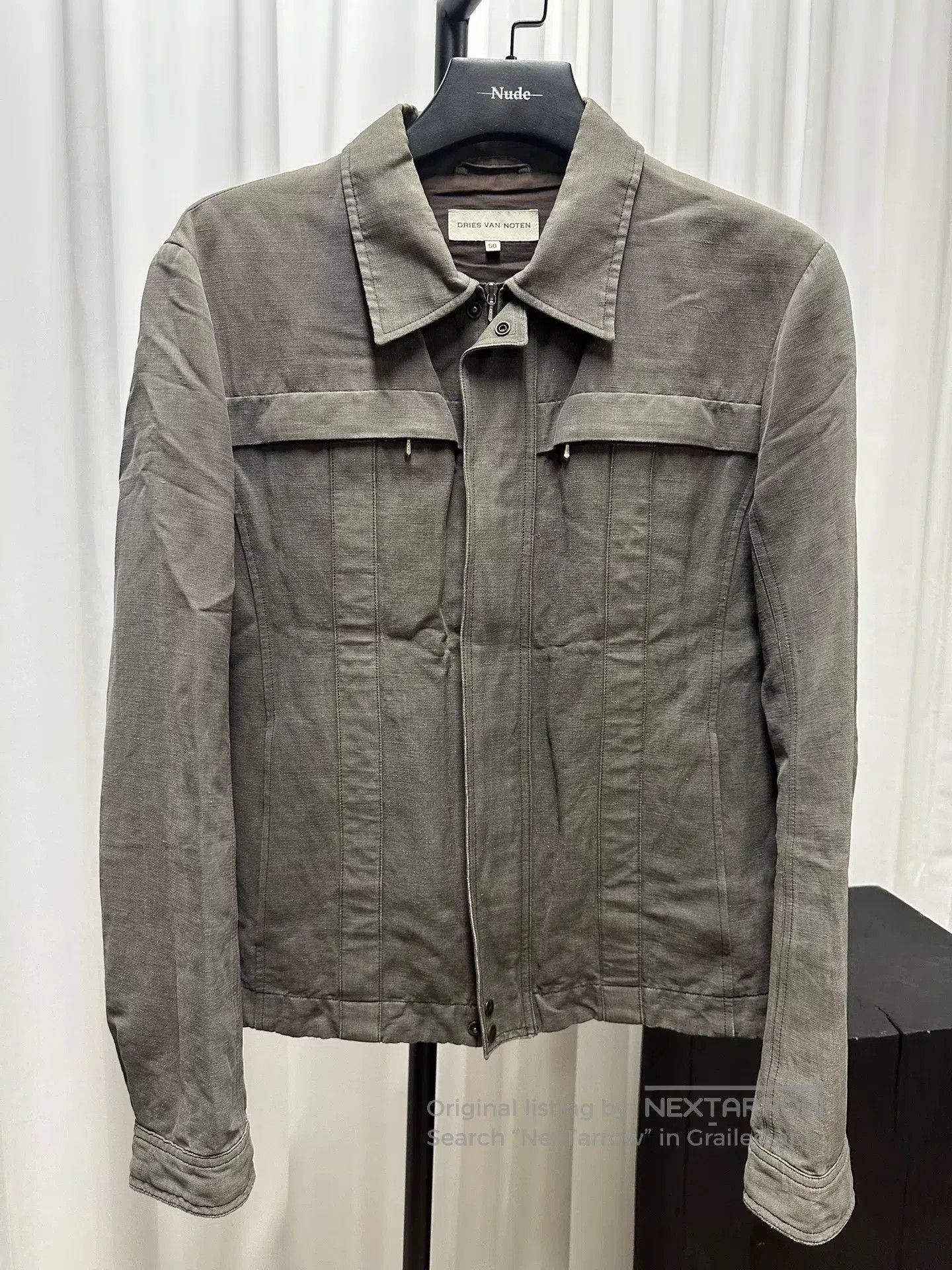 Dries Van Noten Gray Jacket Size 50.