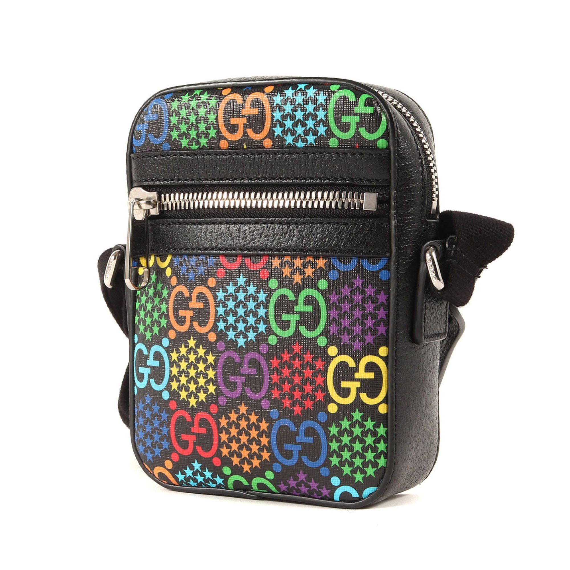 Gucci GG Psychedelic Shoulder Bag (598103 520198) Black Multicolor