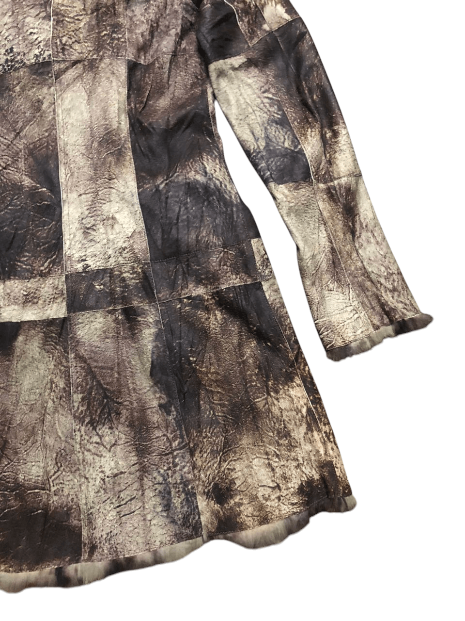 If Six Was Nine f.CAMINO Rabbit Patchwork Fur Coat Jacket Size XS / US 0-2 / IT 36-38 - 12 Thumbnail