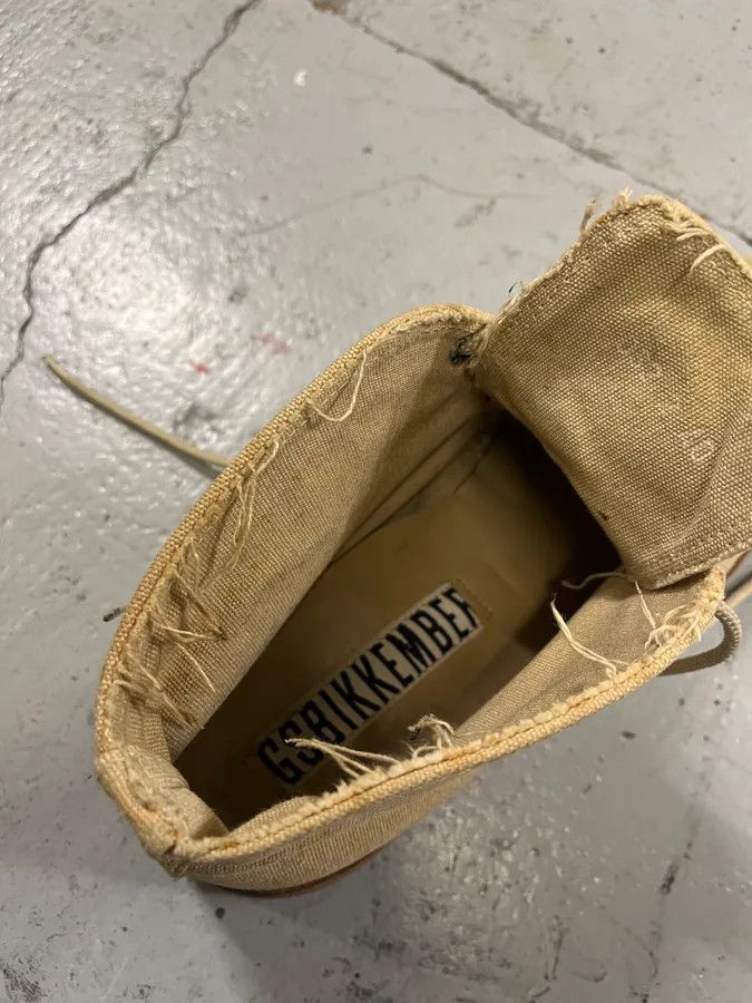 Dirk Bikkembergs 2000s Dirk Bikkembergs Canvas Beige Boots Size US 7 / EU 40 - 8 Thumbnail