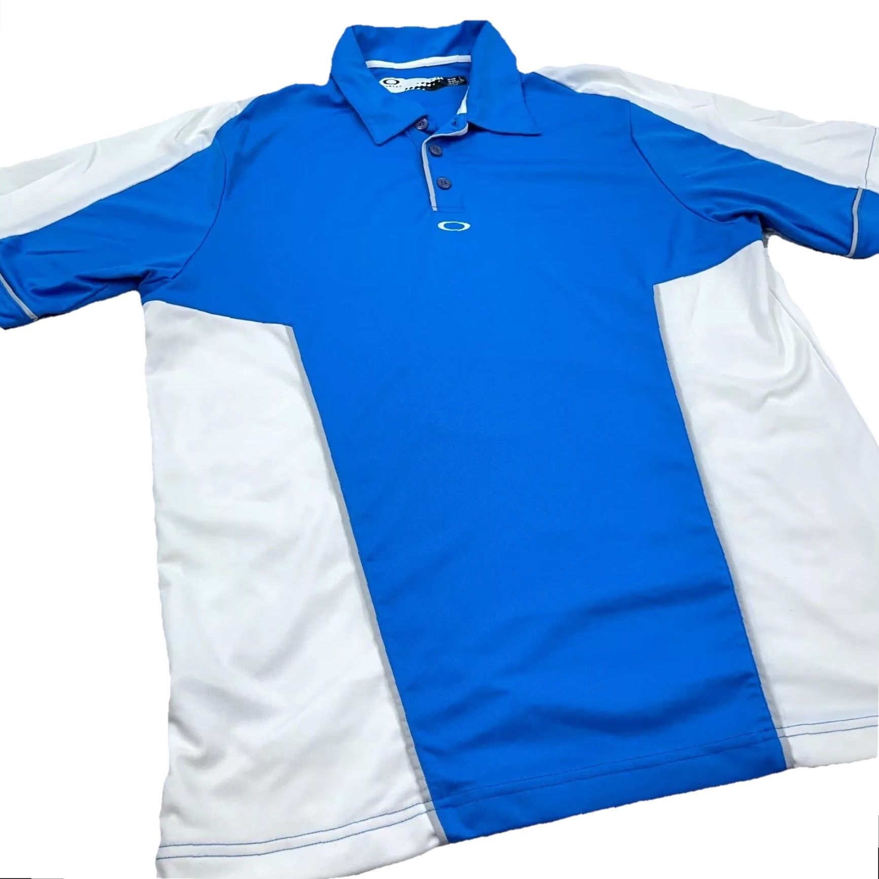 Oakley Oakley Polo Shirt Men Large Blue White Golf Performance Active Wicking Poly Size US L / EU 52-54 / 3 - 4 Thumbnail