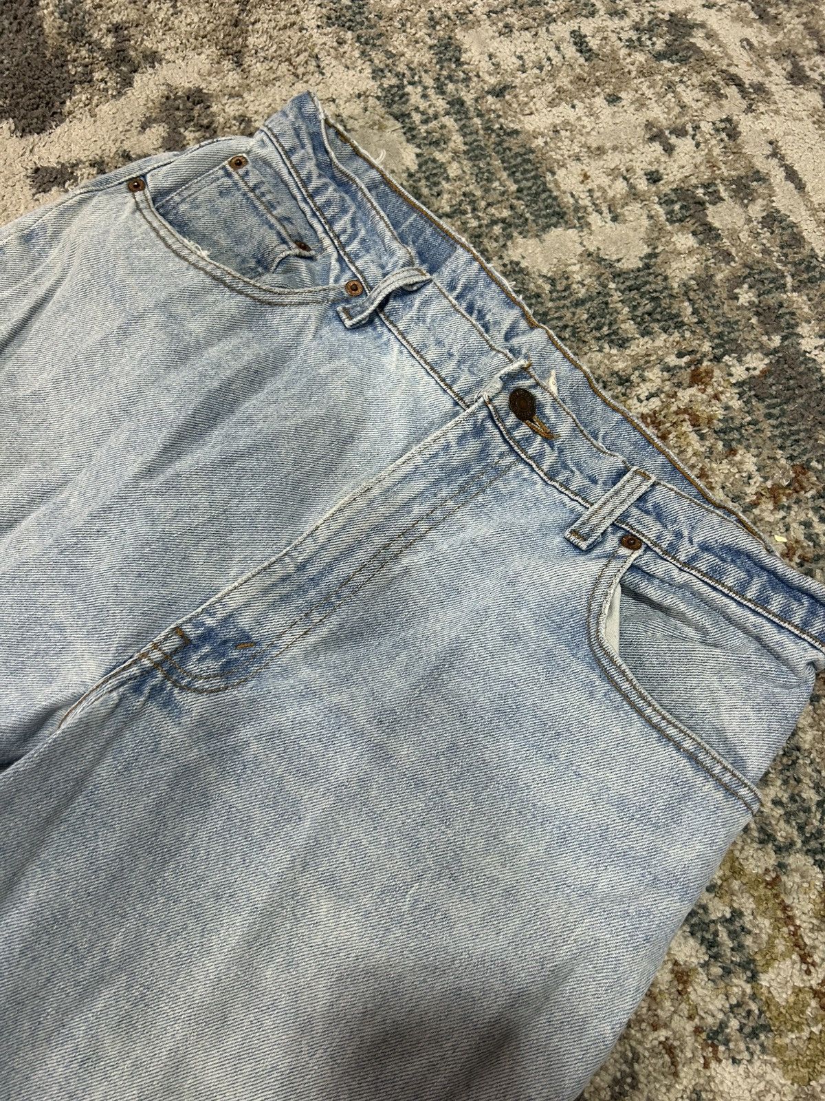 Levi's Vintage Made in USA Levi’s 505 Light Washed Distressed Denim Size US 32 / EU 48 - 5 Thumbnail