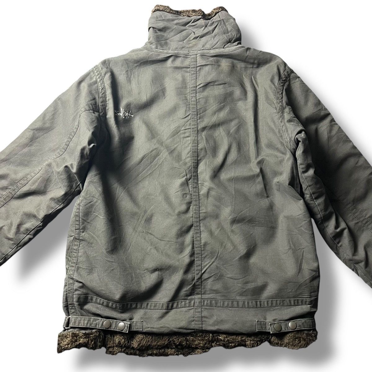 If Six Was Nine × Japanese Brand × Le Grande Bleu (L.G.B.) VINTAGE SOLJAH FUR LINED BONDAGE HEAVY JACKET Size US L / EU 52-54 / 3 - 11 Thumbnail