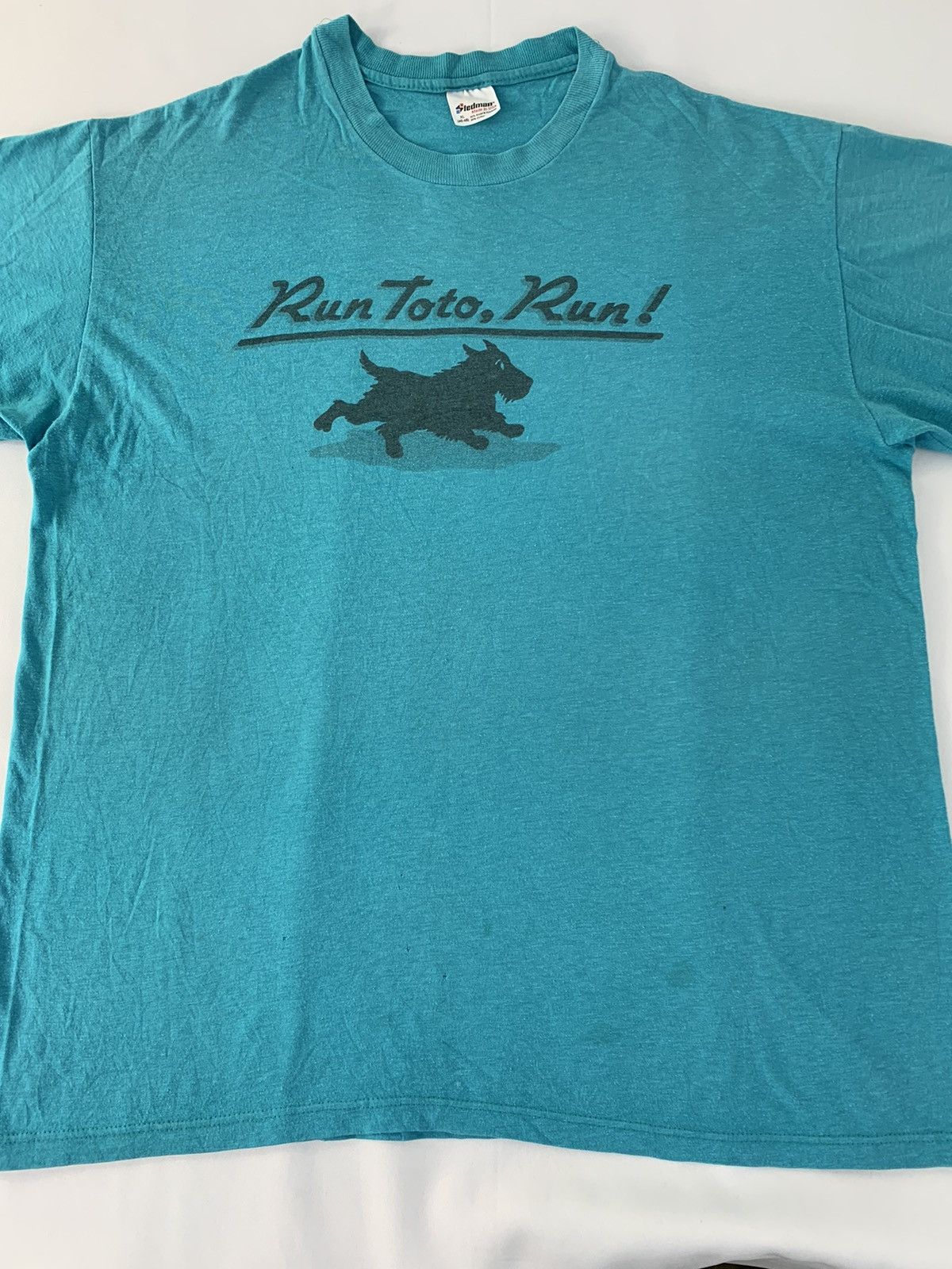 Vintage 90s Stedman Tag Run Toto Run Running Dog Printed Tour Tee Size US XL / EU 56 / 4 - 3 Thumbnail