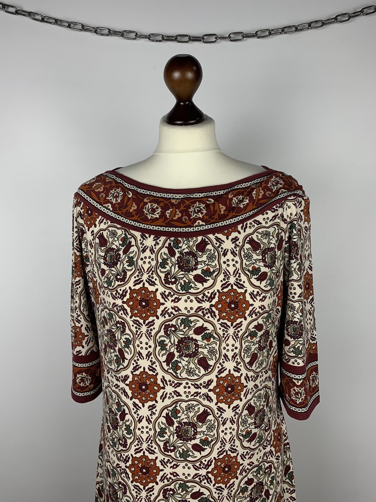 Max Mara Max Studio Paisley Pattern Midi Knee Length Dress Size XL Size XL / US 12-14 / IT 48-50 - 2 Thumbnail