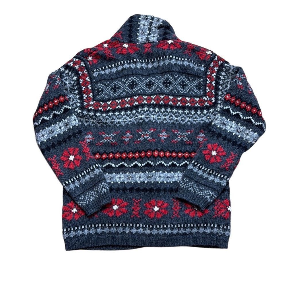 Vintage 80s 90s Vintage Marsh Landing Cowichan Native Print Knit Car Size L / US 10 / IT 46 - 7 Thumbnail