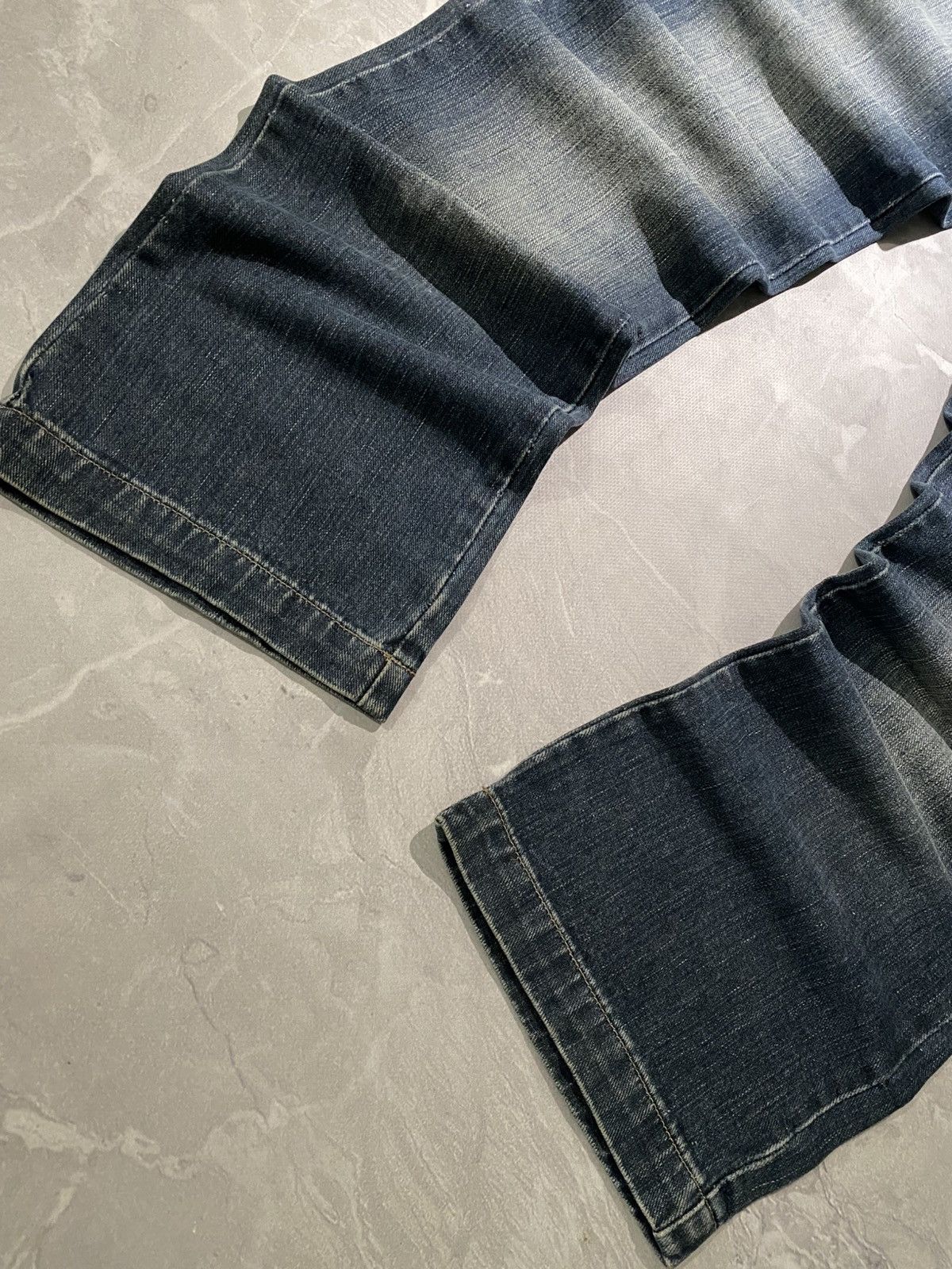 Japanese Brand Crazy Archive Slim Straight Velur Jean / Y2K Chill Vibe Size US 28 / EU 44 - 2 Thumbnail