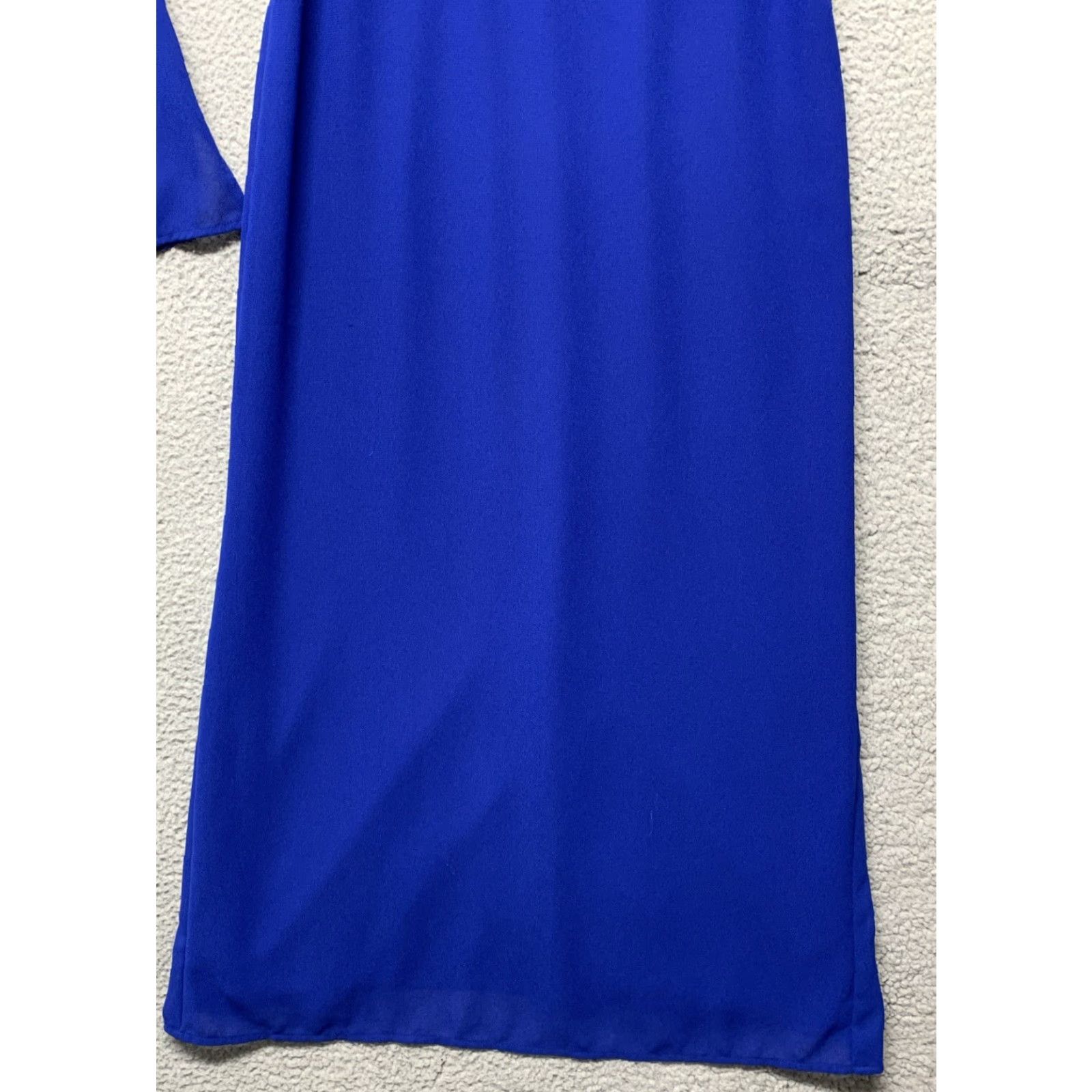 Vintage VINTAGE Studio 1 2-pc Dress Set Women's Sz 8 Royal Blue Button Zip Closure Shoulder Pads Midi Dress Shirt Dress Size M / US 6-8 / IT 42-44 - 6 Thumbnail