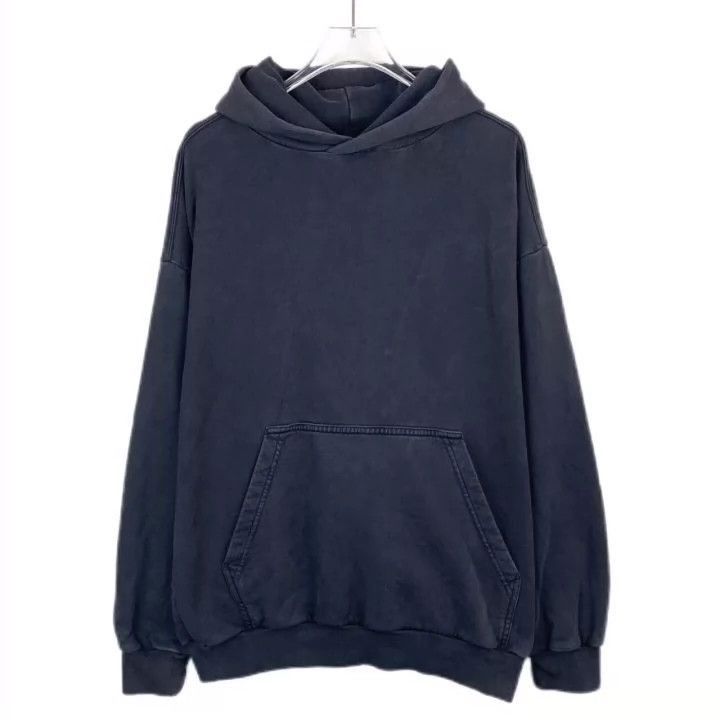 Balenciaga Balenciaga Logo Black Gray Hooded Sweatshirt-2506 Size US XXS / EU 40 - 1 Thumbnail