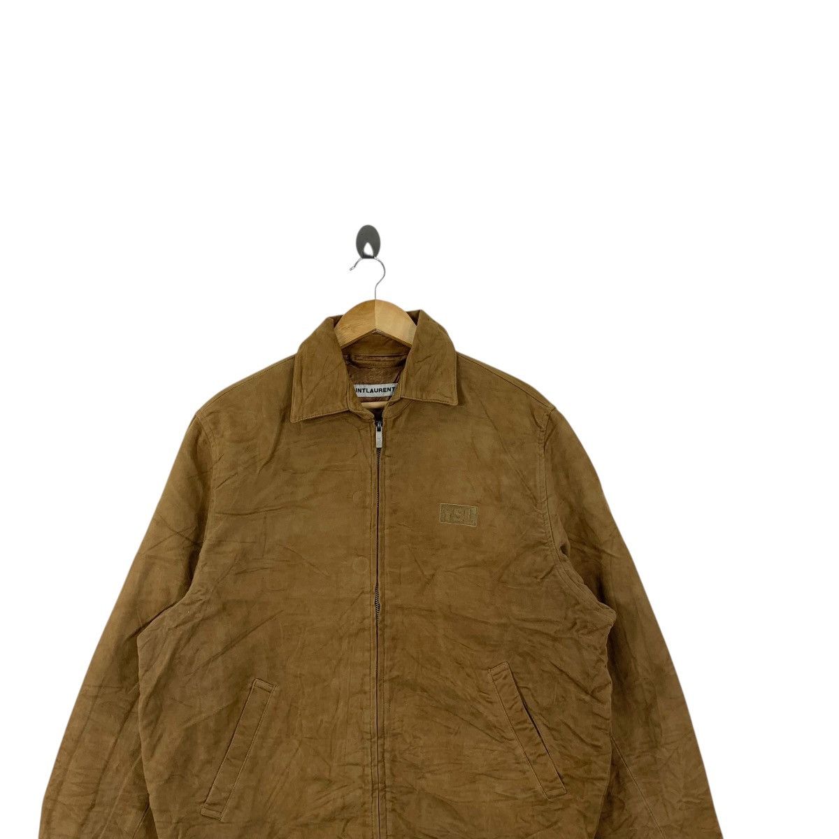 Saint Laurent Paris SAINT LAURENT JEANS Collection Embroidered Logo Denim Jacket Size US M / EU 48-50 / 2 - 2 Thumbnail