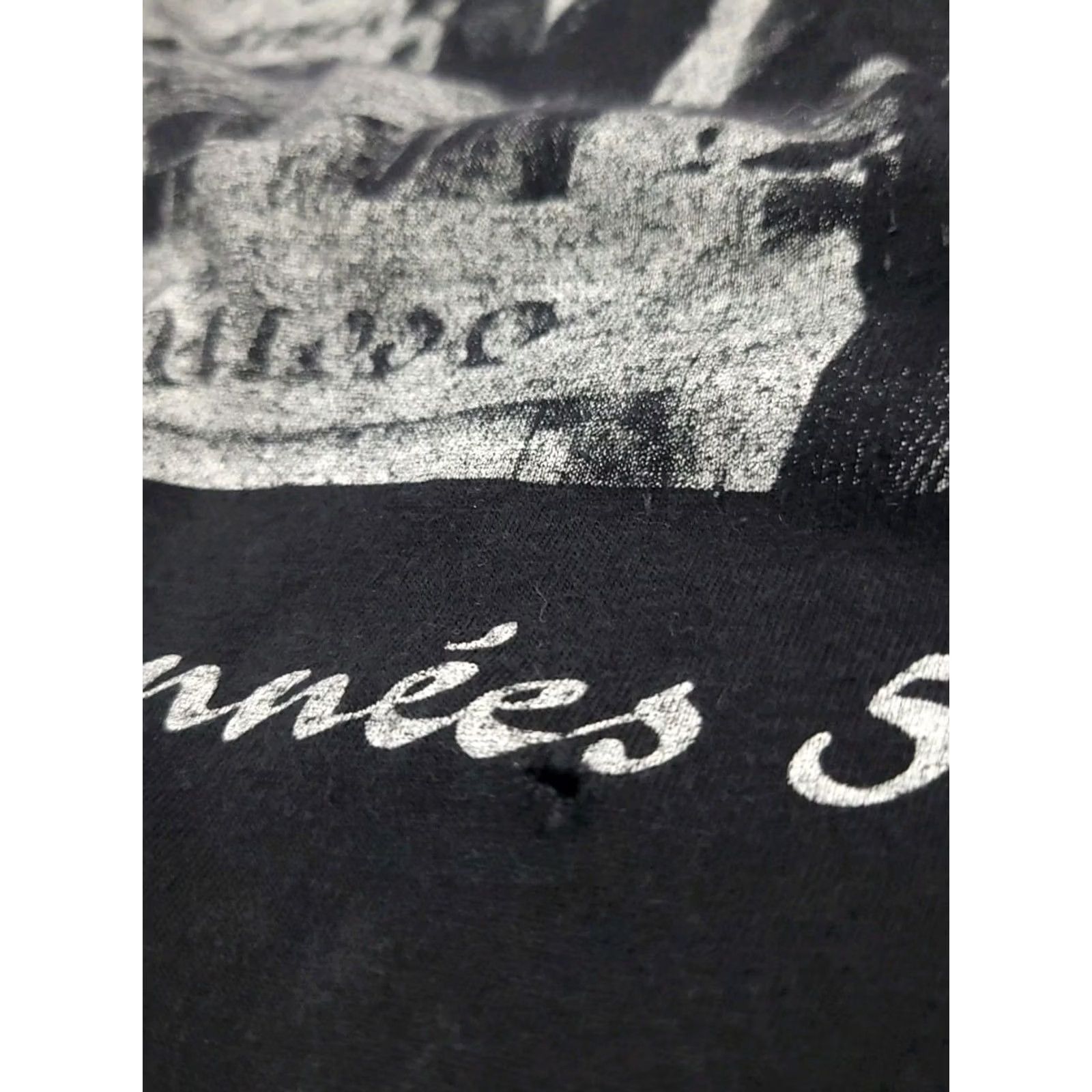 Vintage VINTAGE Paris France Photo Print T Shirt Black 50s 80s 90s Read* T-Shirt Men M Short Sleeve Crew Neck Vintage/Used Size US M / EU 48-50 / 2 - 8 Thumbnail