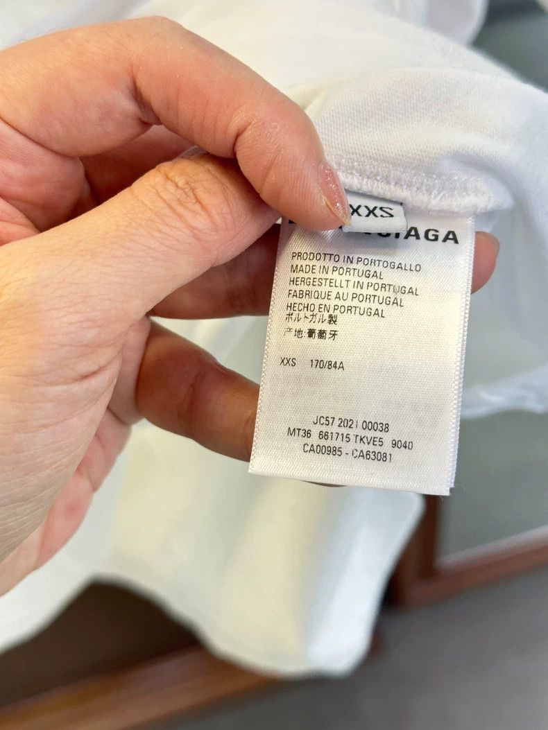 Balenciaga Balenciaga Waterfall logo white short sleeve T-shirt Size US XXS / EU 40 - 4 Thumbnail