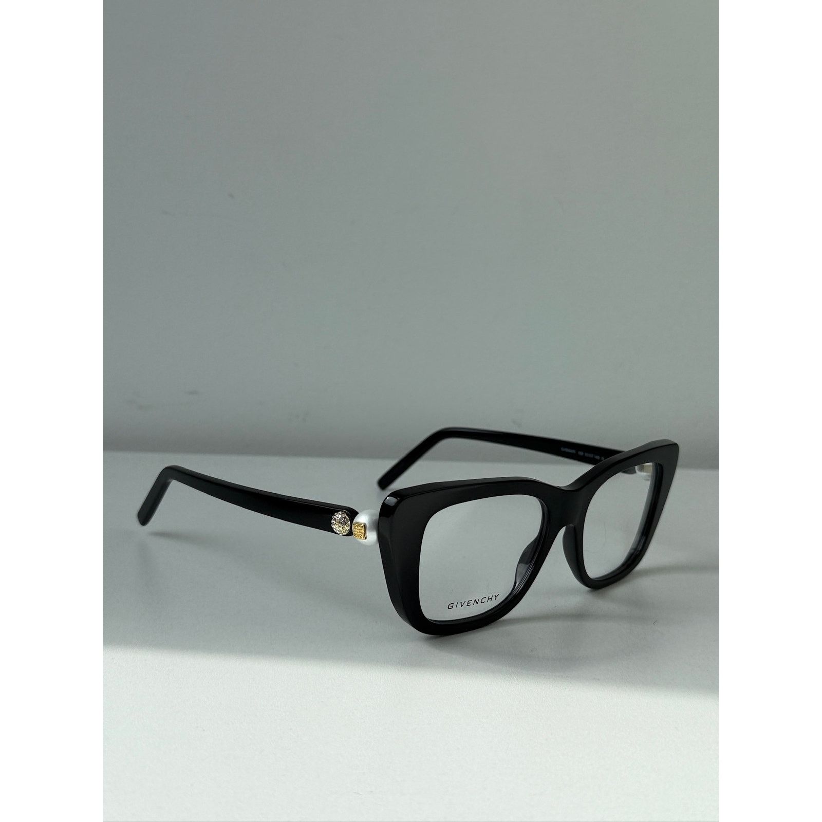 Givenchy NEW Givenchy GV50047I Cat Eye Pearl Black Crystal Frames Size ONE SIZE - 4 Thumbnail