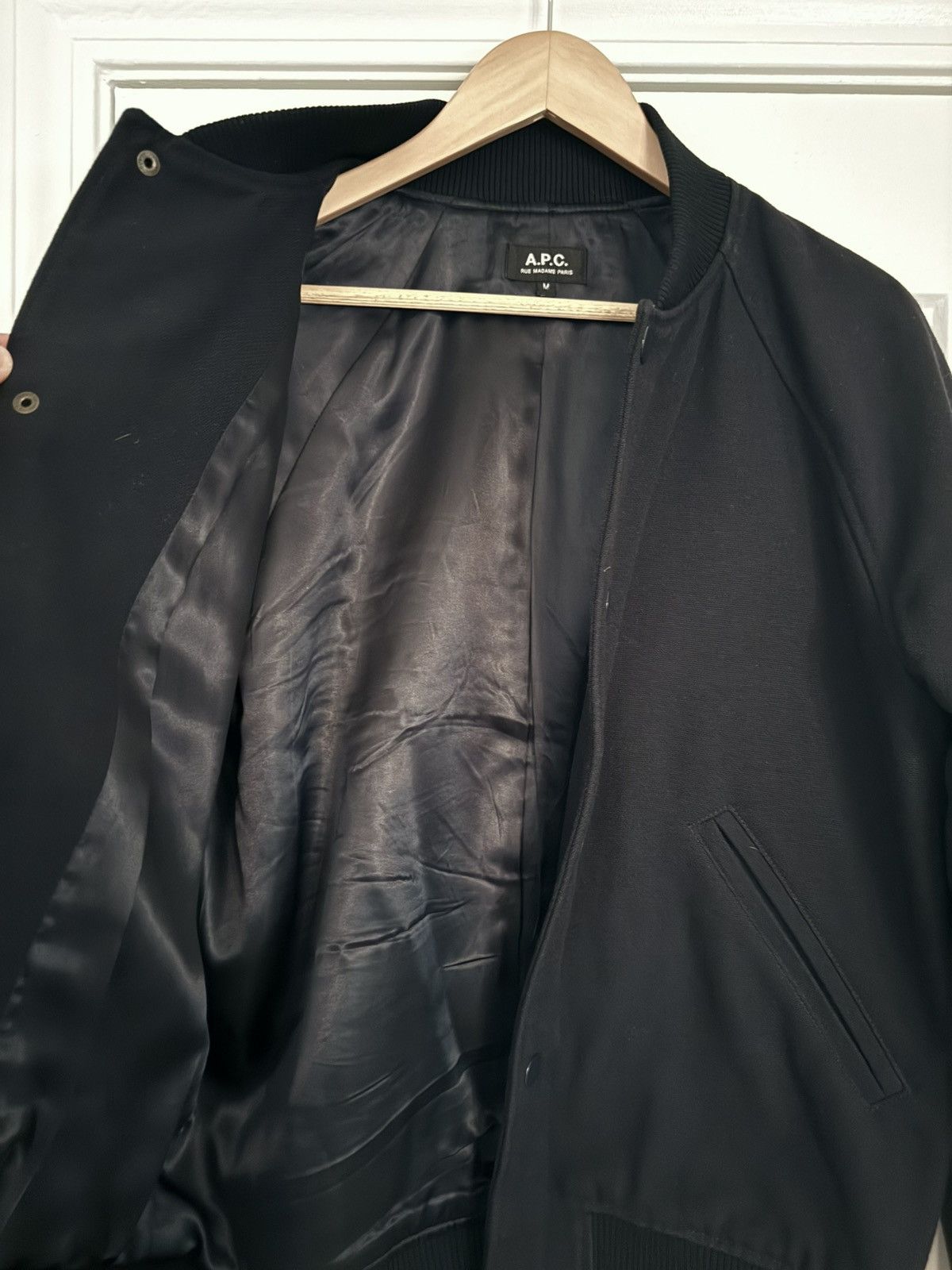 A.P.C. A.P.C. Navy Varsity Jacket Size US M / EU 48-50 / 2 - 4 Thumbnail