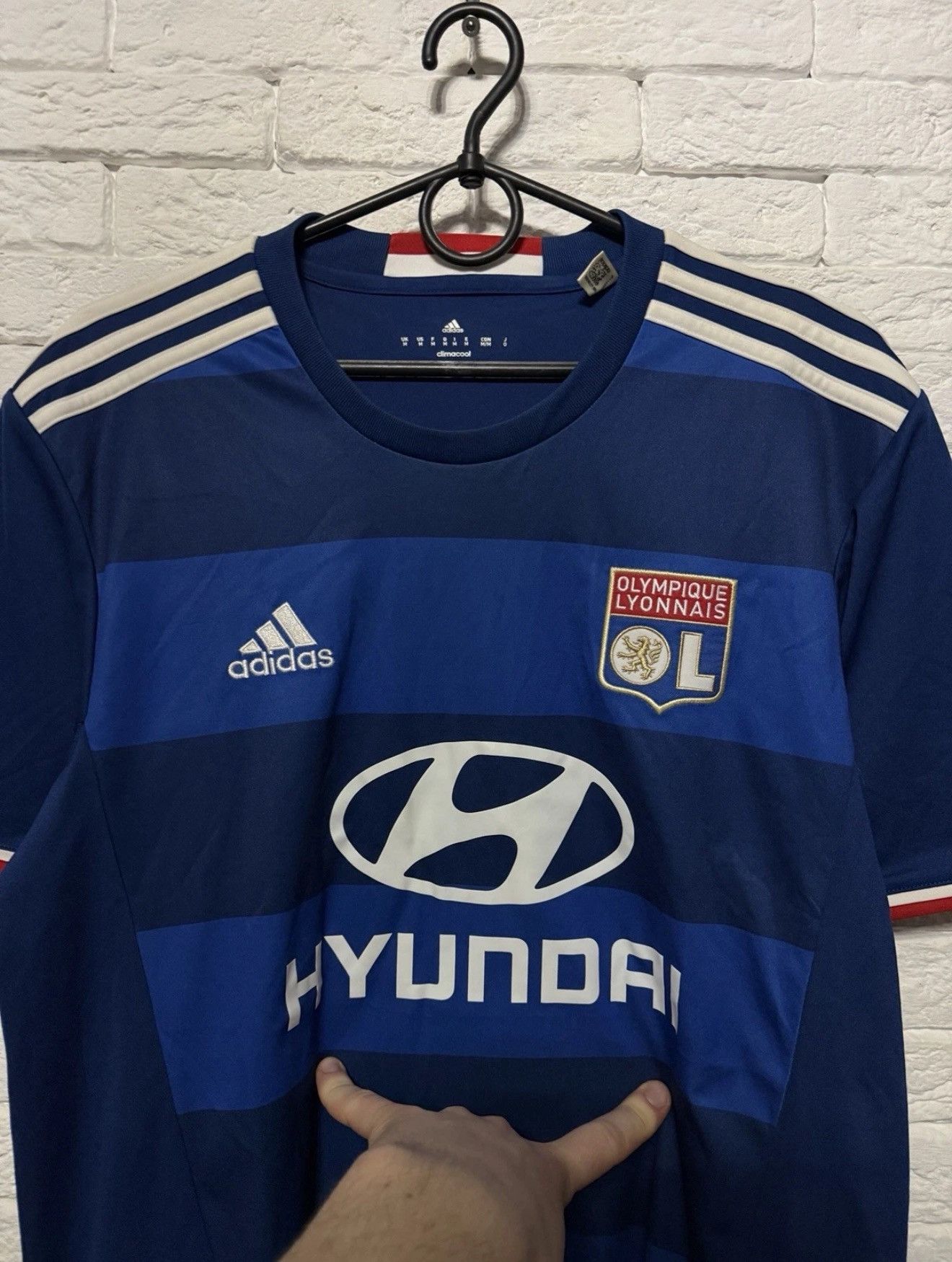 Adidas Adidas Olympique Lyonnais Lyon Jersey 17/18 Away Football Size US M / EU 48-50 / 2 - 3 Thumbnail