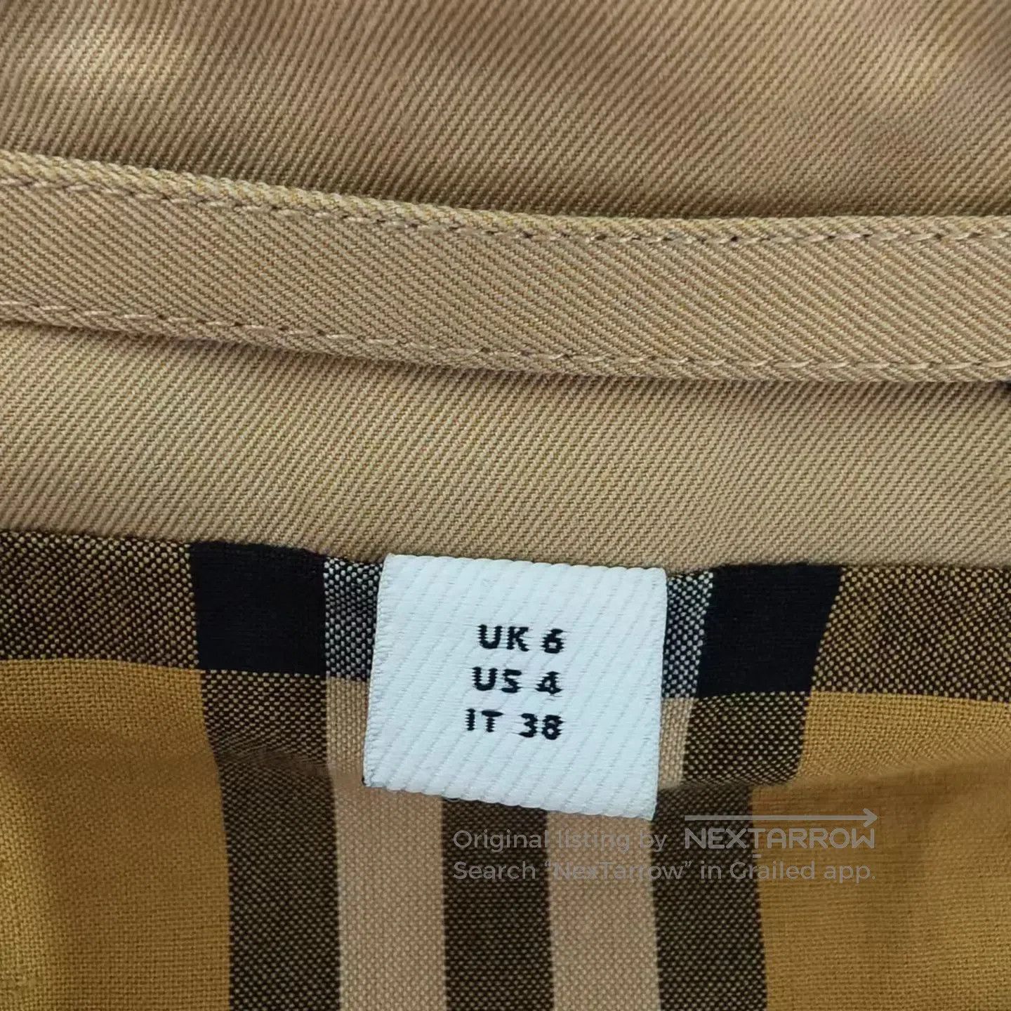 Burberry Burberry Khaki Barrage Letter Logo Trench Coat| Size XS / US 0-2 / IT 36-38 - 4 Thumbnail
