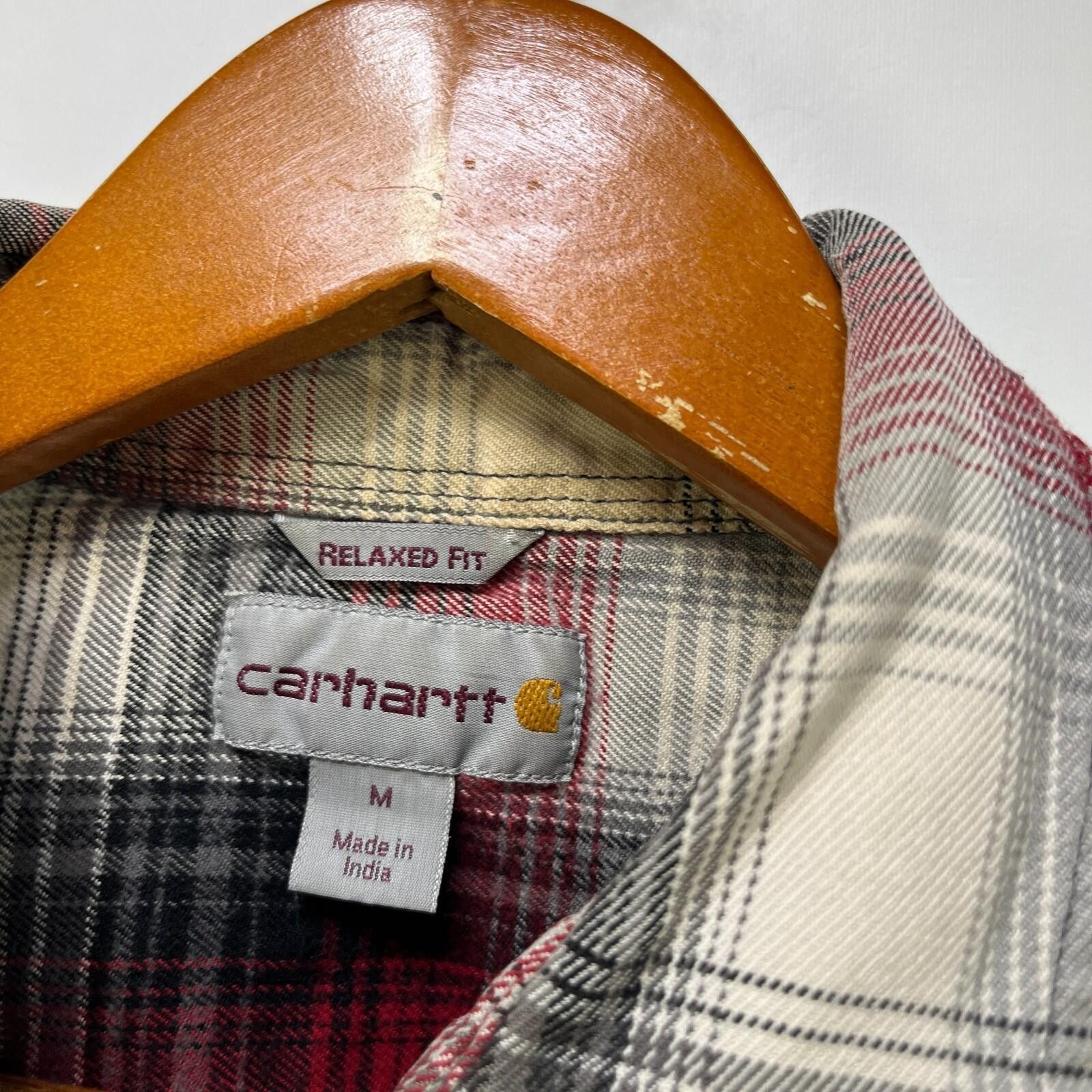 Carhartt Vintage Carhartt Plaid Pearl Snap Button Up Shirt Medium Size US M / EU 48-50 / 2 - 5 Thumbnail
