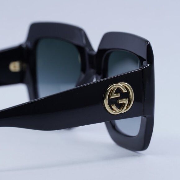 Gucci Gucci GG0053SN 001 Sunglasses Black Square Frame, Grey Size ONE SIZE - 9 Thumbnail