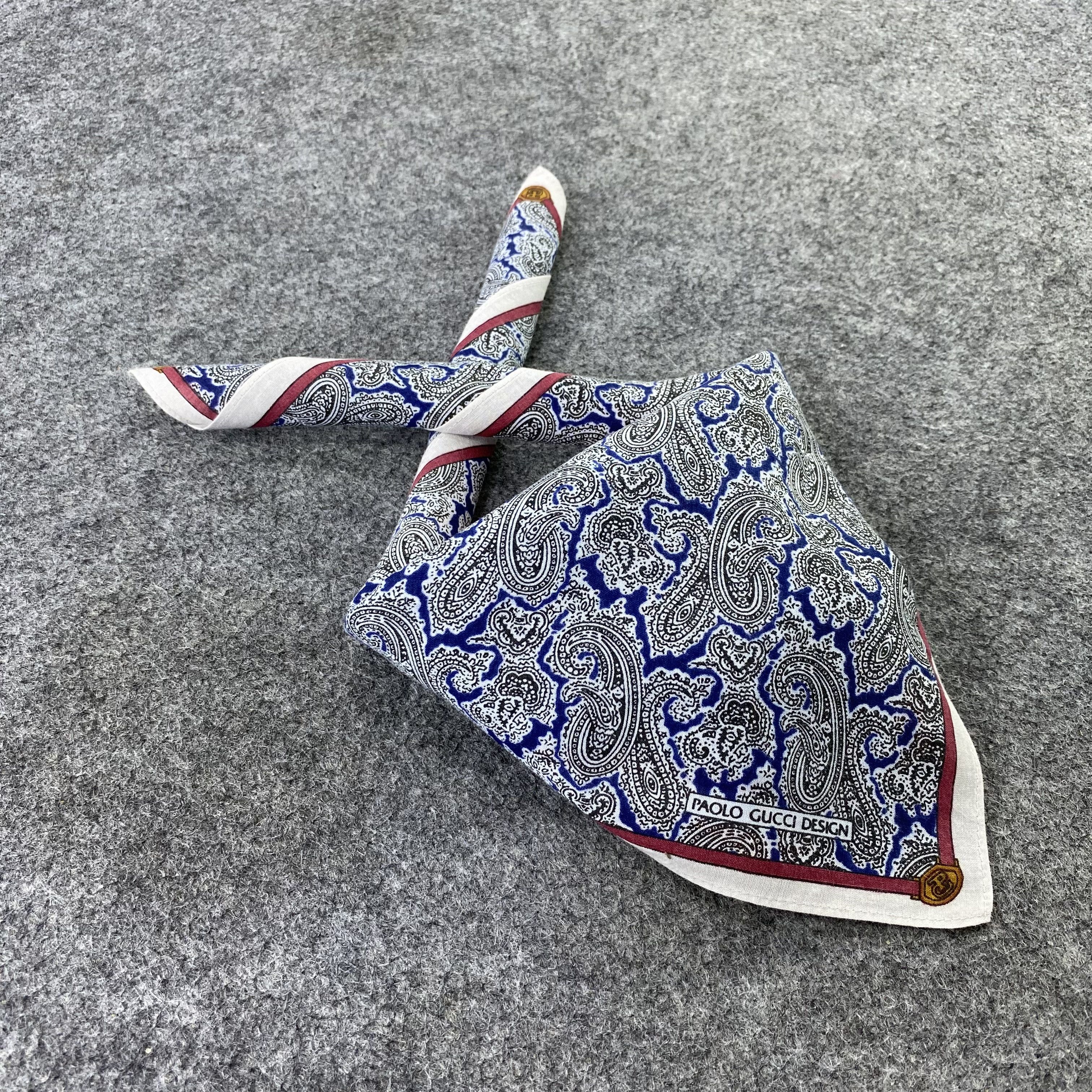 Paolo Gucci Paolo Gucci Paislee Handkerchief / Bandana /Neckerchief-B904 Size ONE SIZE - 1 Thumbnail