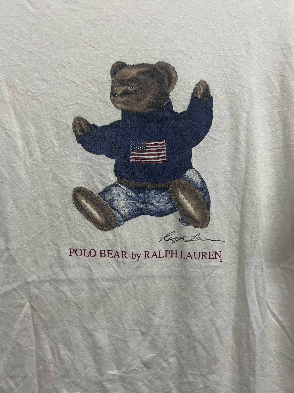 Polo Ralph Lauren × Vintage Vintage Polo Bear Holiday 1992 Tee Size US M / EU 48-50 / 2 - 2 Thumbnail