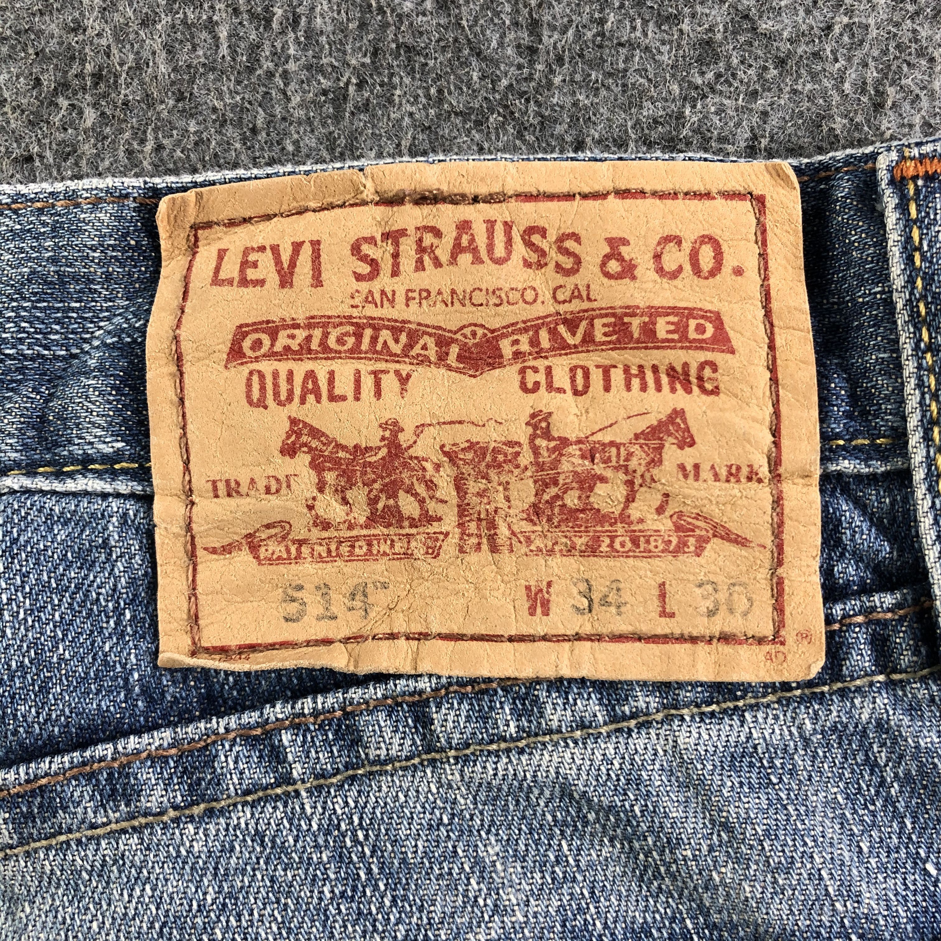 Levi's Vintage Blue Wash Levis 514 Jeans-J3007 Size US 36 / EU 52 - 5 Thumbnail