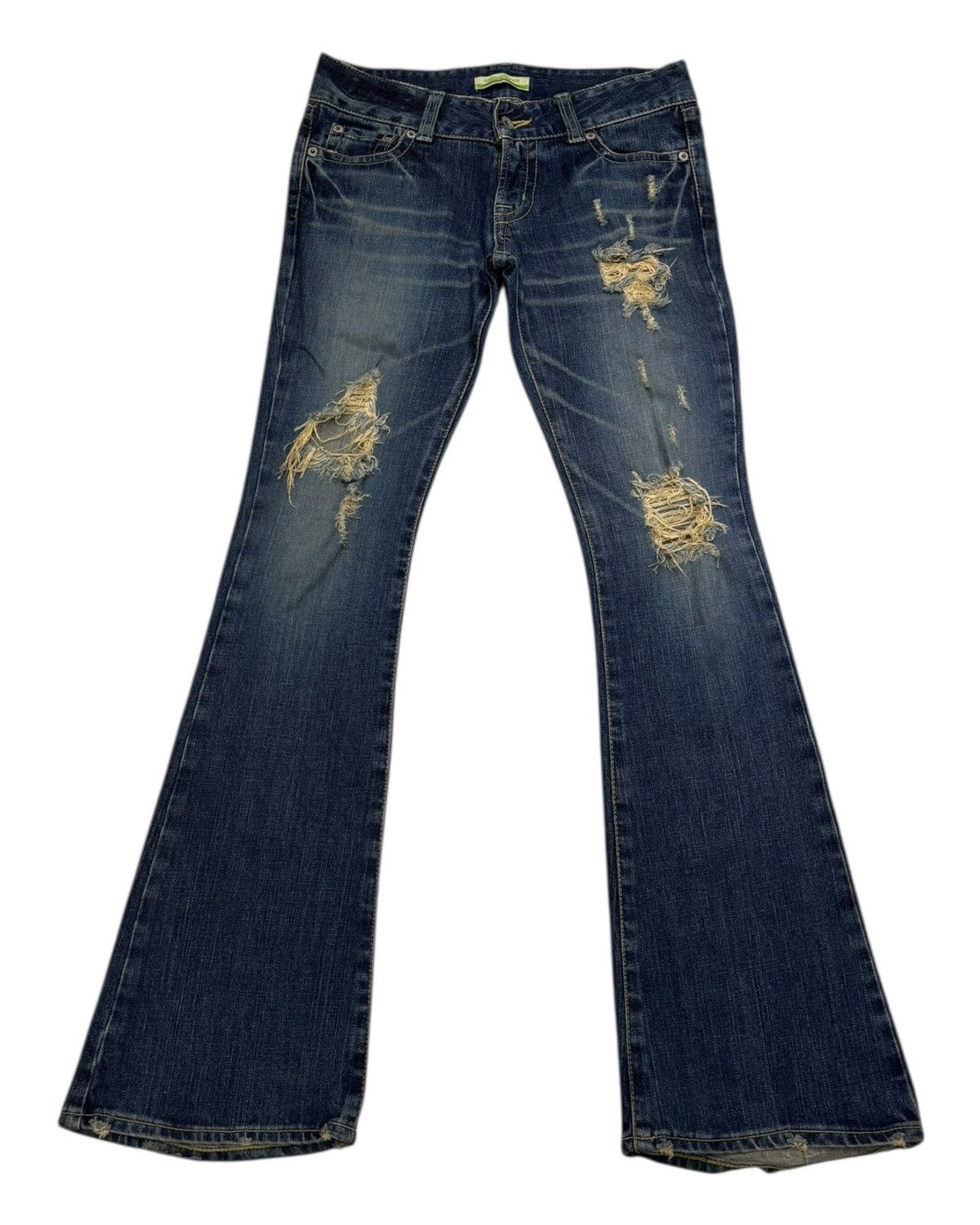 If Six Was Nine Banana Seven 🇯🇵 Bootcut Flared Denim Jeans Size 30" / US 8 / IT 44 - 1 Thumbnail