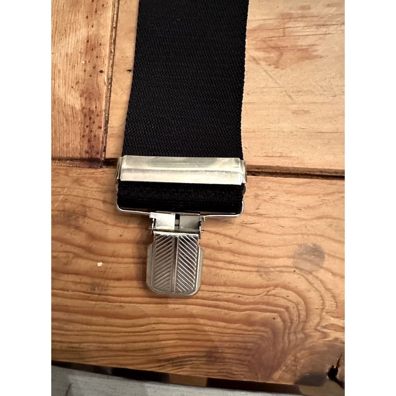 Vintage VINTAGE Easy Riders Suspender Men Black Orange Flame's Rare Adjustable Clip Biker Harley Width One Size Size ONE SIZE - 4 Thumbnail