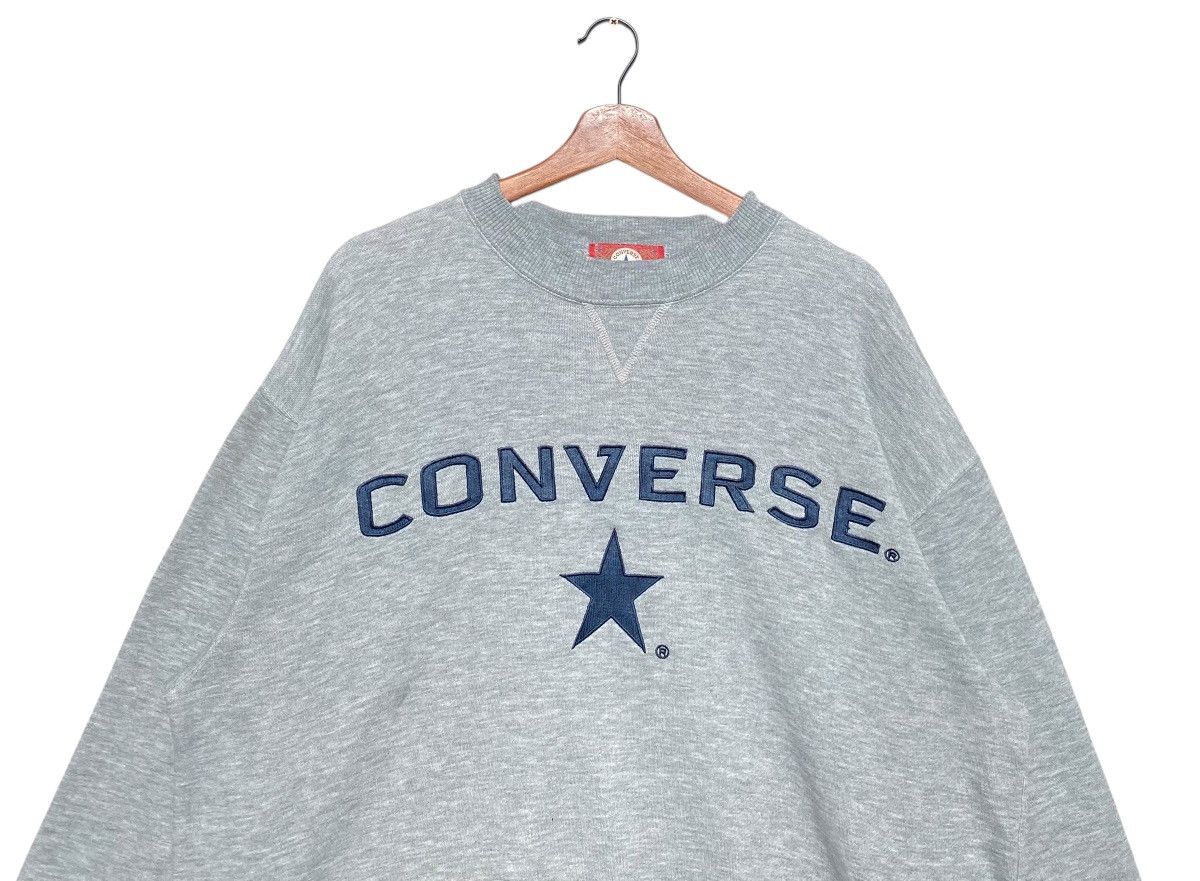 Converse × Vintage Vintage Converse Sweatshirt Big Spell Out Embroidery Size US L / EU 52-54 / 3 - 2 Thumbnail