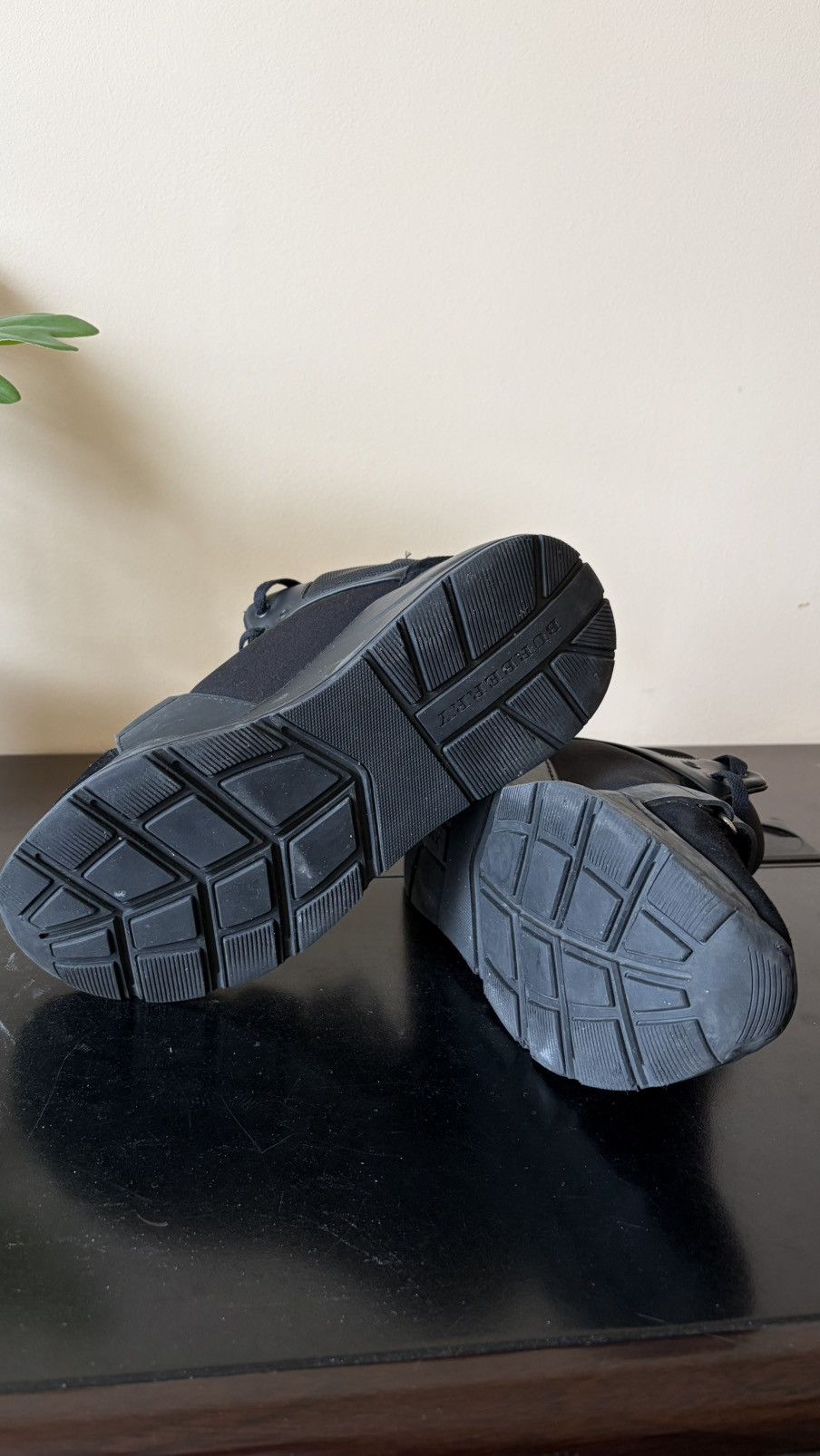 Burberry Burberry High-Top Strap Sneakers – Black – Size 41 (US 8) Size US 7.5 / EU 40-41 - 7 Thumbnail