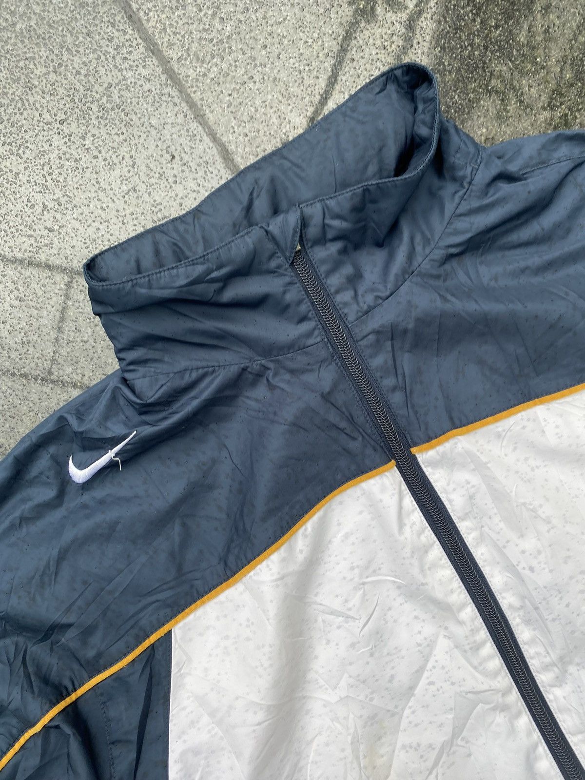 Nike × Vintage 90’s NIKE COURT RARE SWOOSH RETRO MULTI LOGO NYLON JACKET Size US XL / EU 56 / 4 - 3 Thumbnail