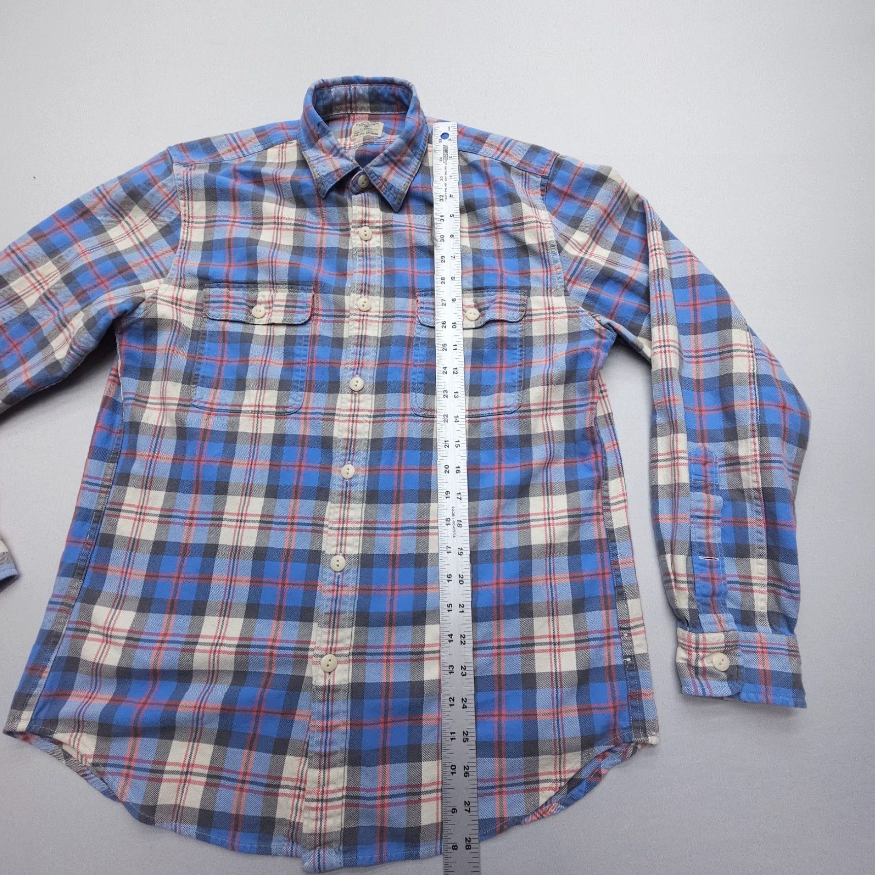 J.Crew J. Crew Shirt Mens M Long Sleeve Plaid Flannel Lightweight Button Up Multicolor Cotton Size US M / EU 48-50 / 2 - 5 Thumbnail