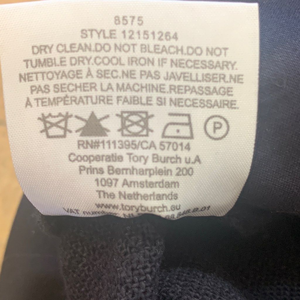 Tory Burch Tory Burch Navy Blue Straight Leg Dress Trousers Lightweight Size 28" / US 6 / IT 42 - 12 Thumbnail
