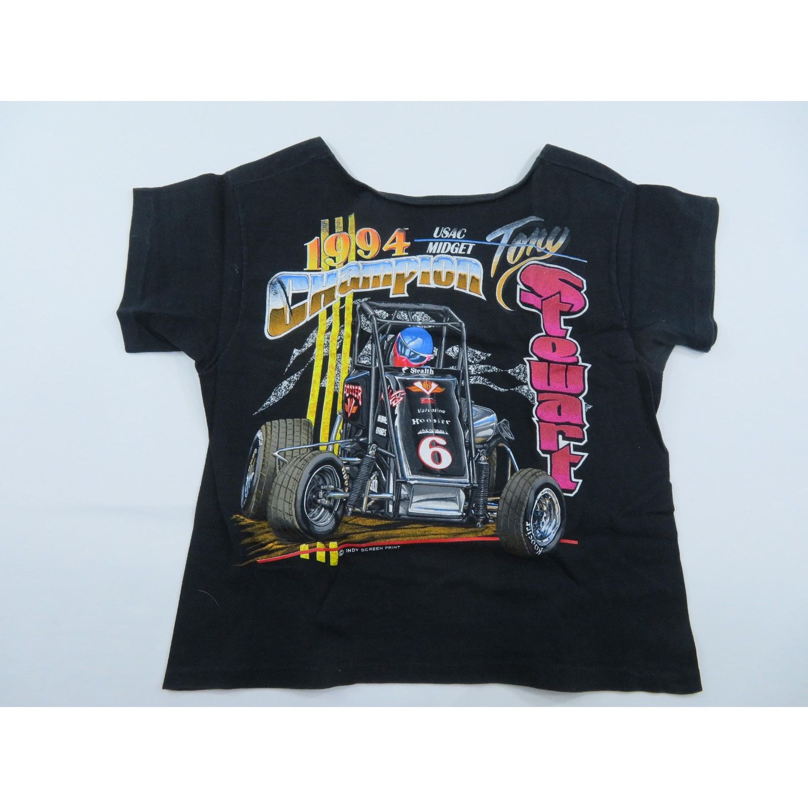 Other 90s Tony Stewart Racing T-Shirt, Modified Scoop Neck Sz M Size M / US 6-8 / IT 42-44 - 1 Thumbnail