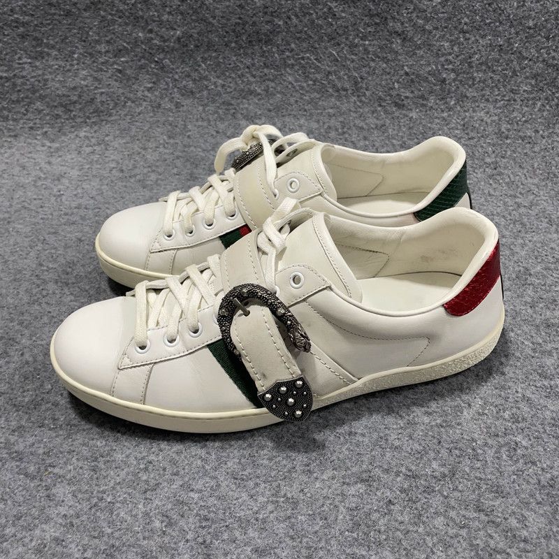 Gucci Gucci Leather Casual Fashion Sneakers 0079 Size US 9.5 / EU 42-43 - 1 Thumbnail
