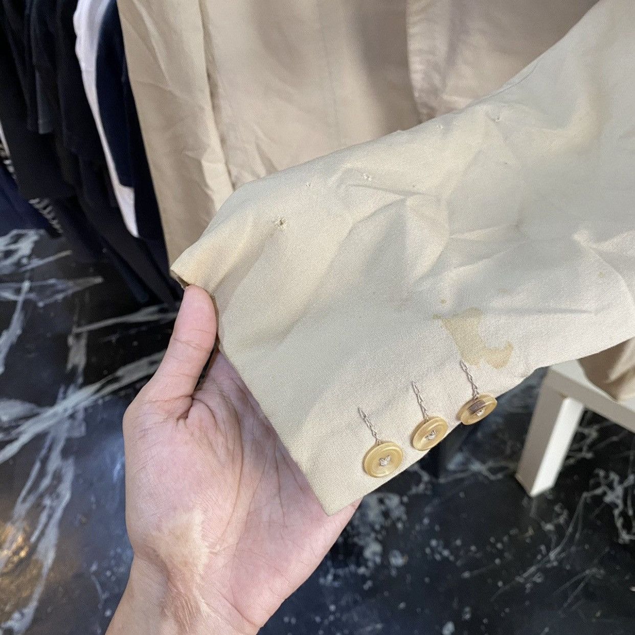 Yohji Yamamoto Yohji Yamamoto Y's For Men Ivory 2-Button Tailored Archive Size US M / EU 48-50 / 2 - 7 Thumbnail