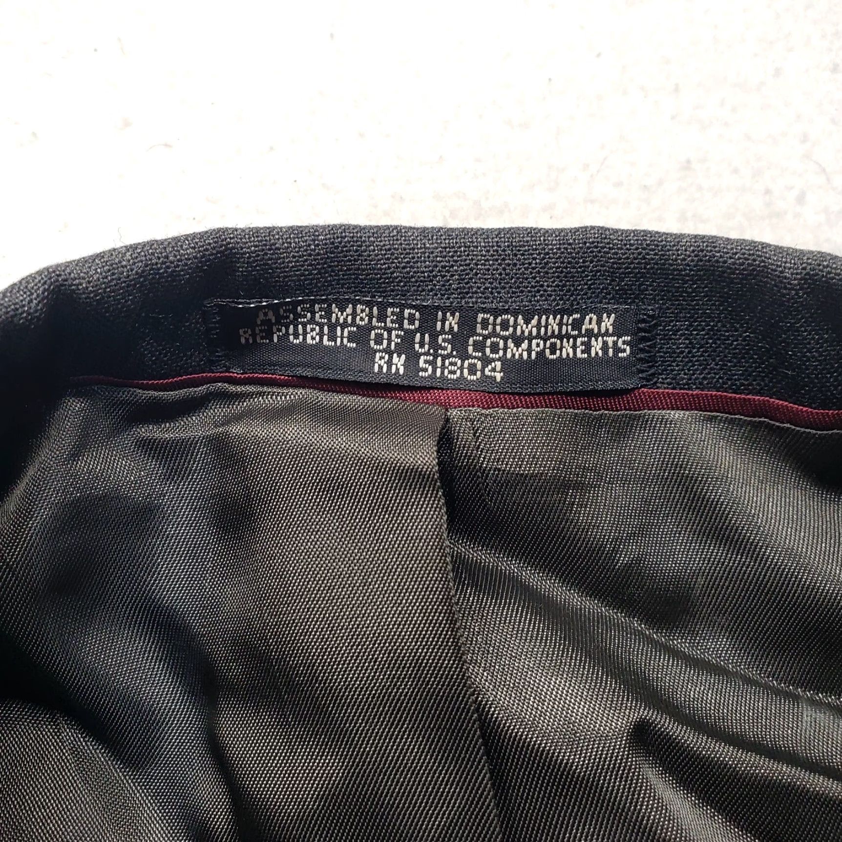 Vintage Blazer Dark Gray Single Breasted 2 Buttons Jacket Adult Men's M Medium Size 40R - 2 Thumbnail